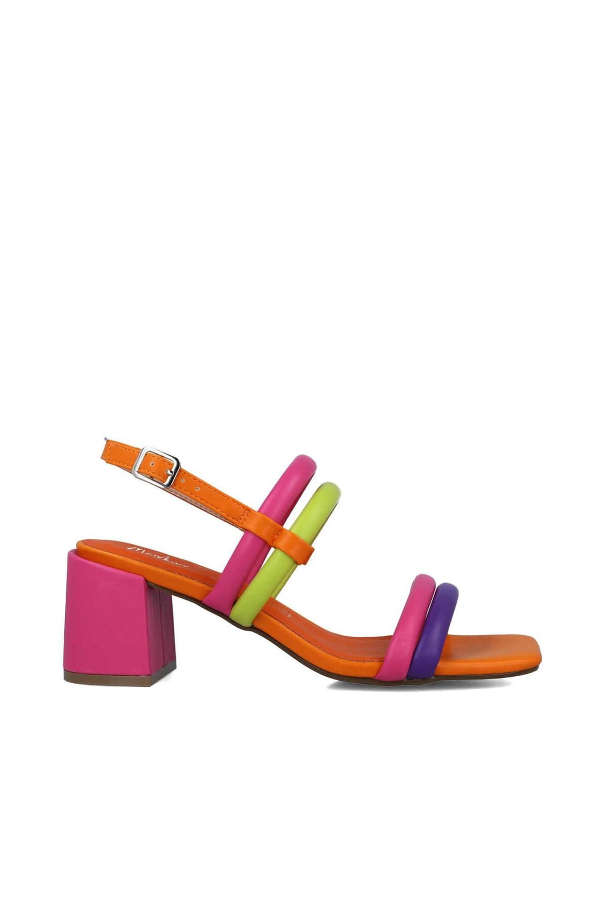 MENBUR-WOMEN SHOES MULTICOLOR SANDAL, MID HEEL, WITHOUT PLATFORM 1