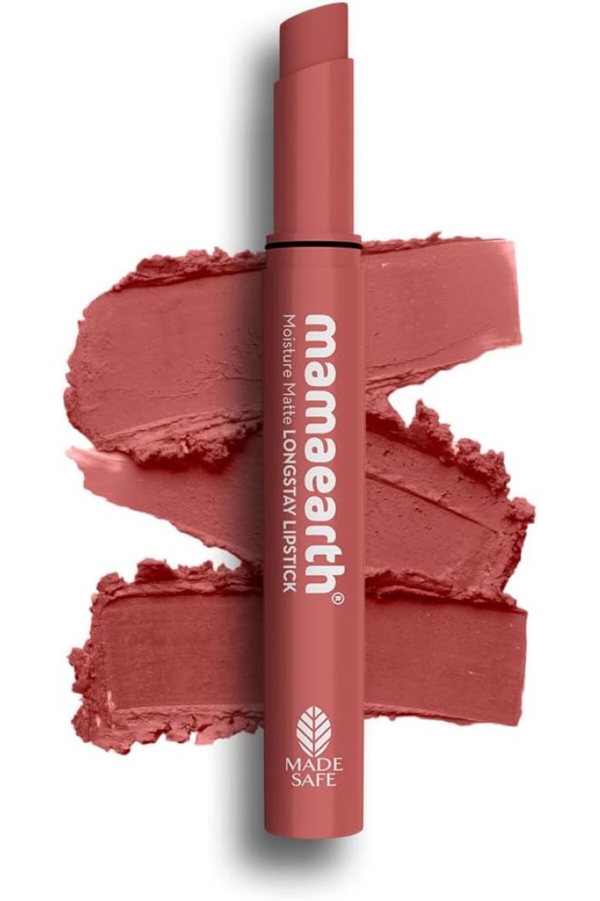 Mamaearth Moisture Matte Longstay Lipstick Vitamin E for Long Stay-01 Carnation Nude - 2 g