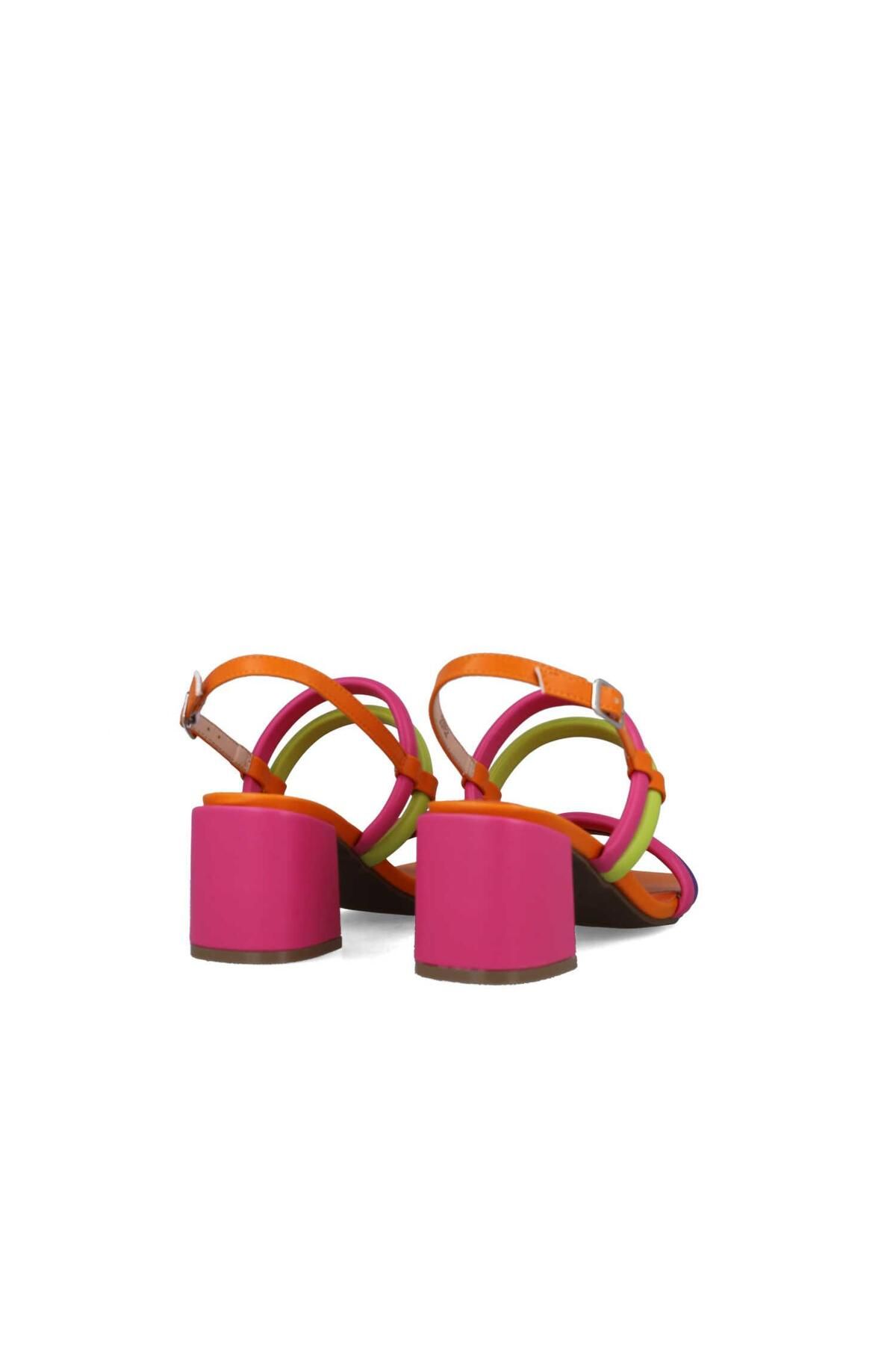 MENBUR-WOMEN SHOES MULTICOLOR SANDAL, MID HEEL, WITHOUT PLATFORM 3