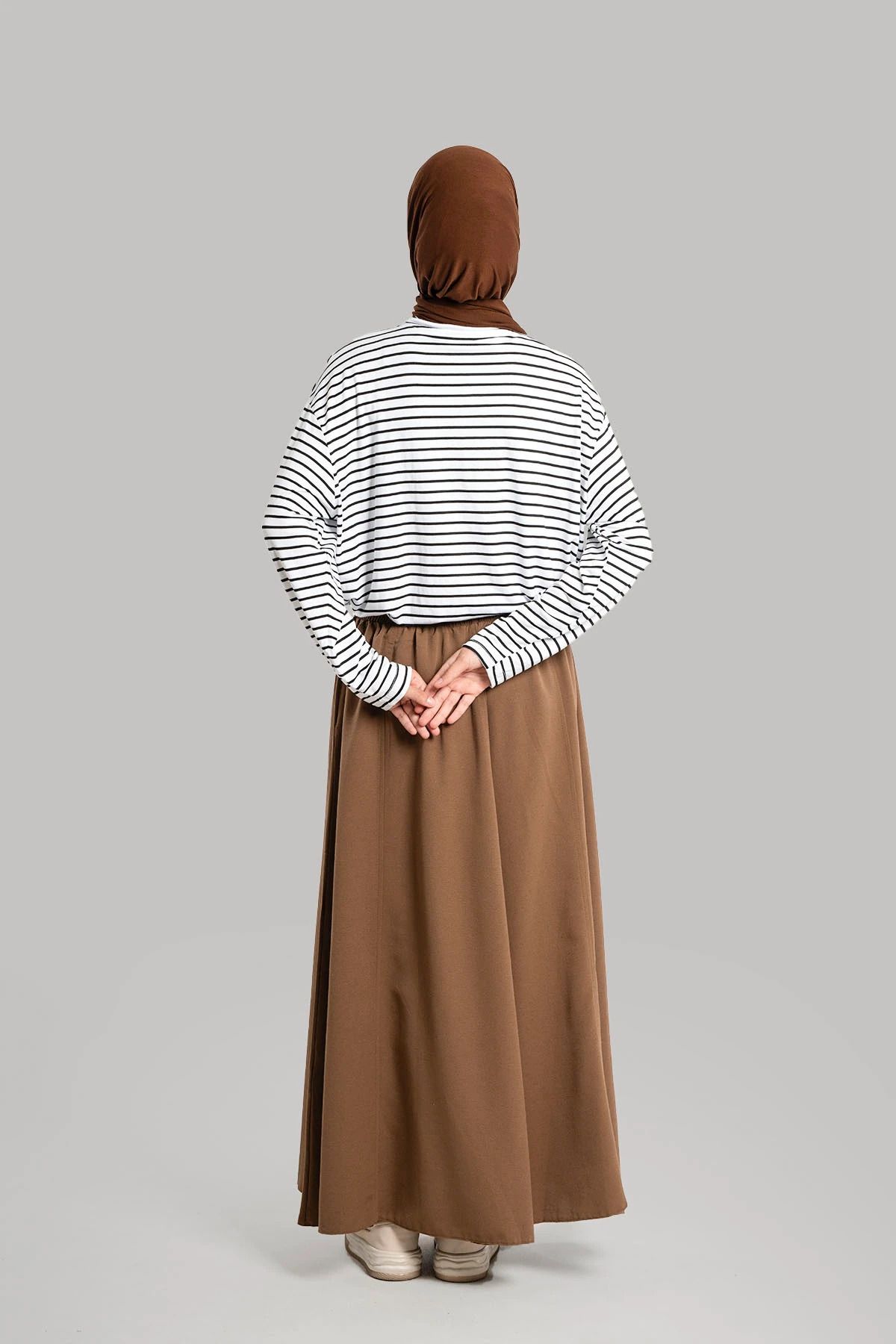 Lemaye-Brown Linen Skirt 4