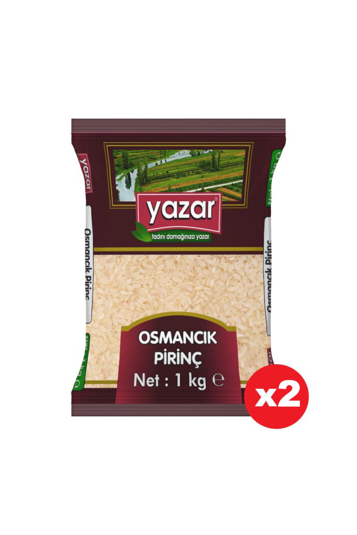 YAZAR Osmancık Pirinç 1 Kg X2 Paket