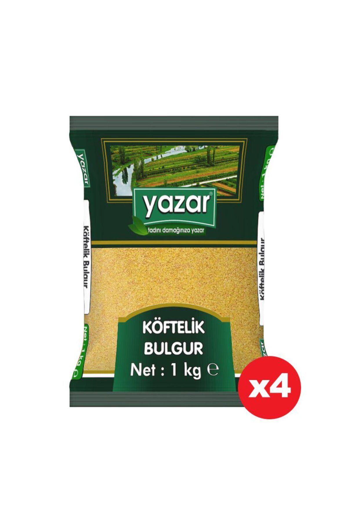 YAZAR Köftelik Bulgur 1 Kg. x 4 Adet