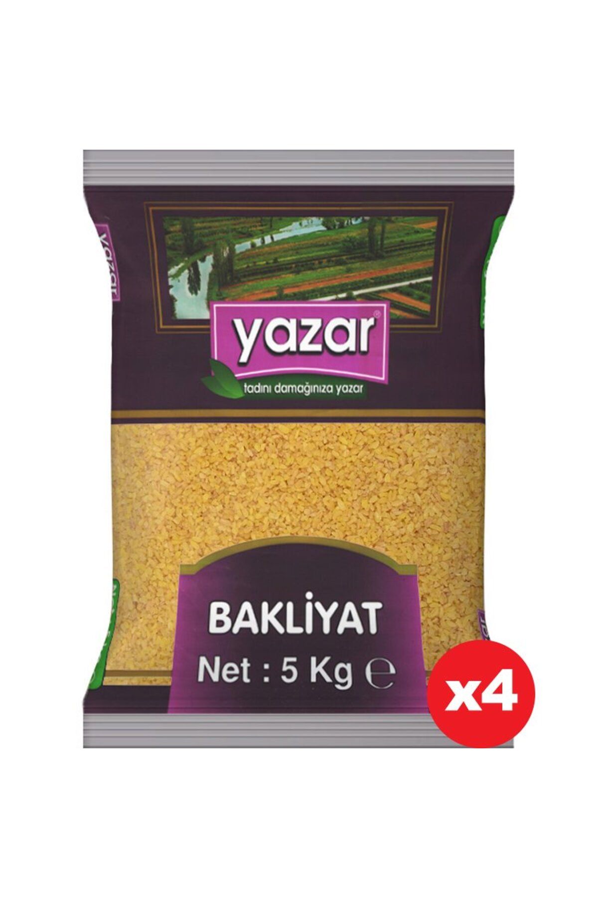 YAZAR Pilavlık Bulgur 5 Kg x 4 Paket