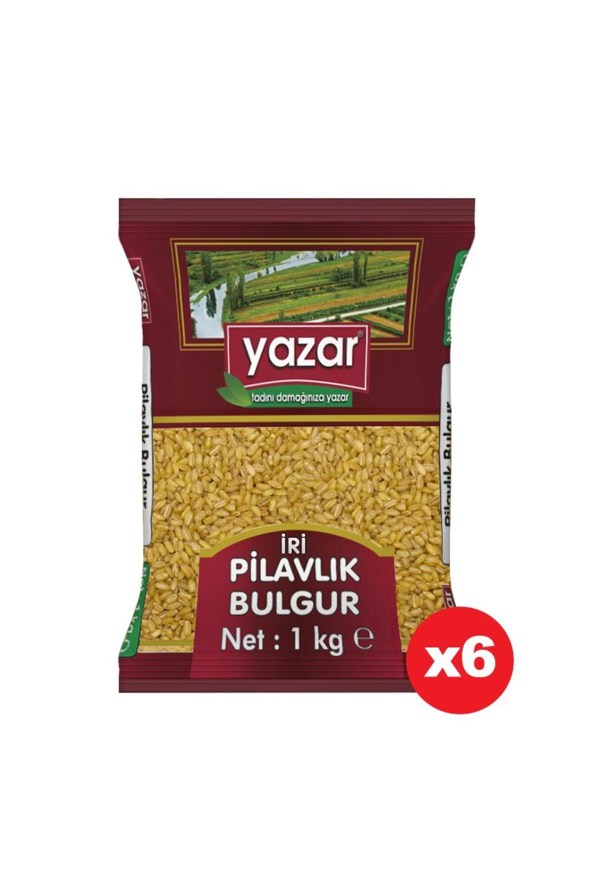 YAZAR İri Taneli Pilavlık Bulgur 1 Kg x 6 Adet