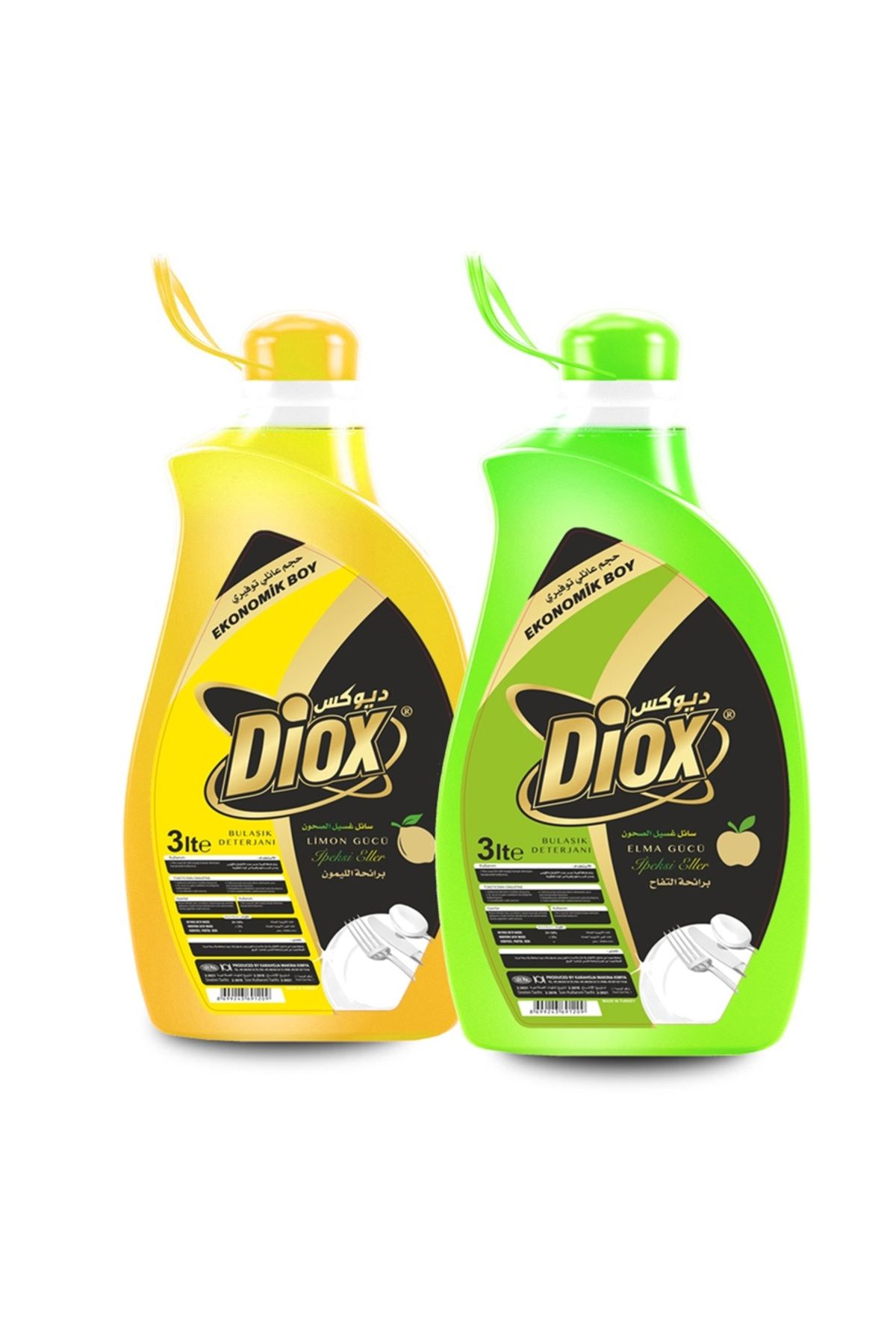 Diox Bulaşık Detarjanı Limonlu 3 Lt Paket (3 Adet)