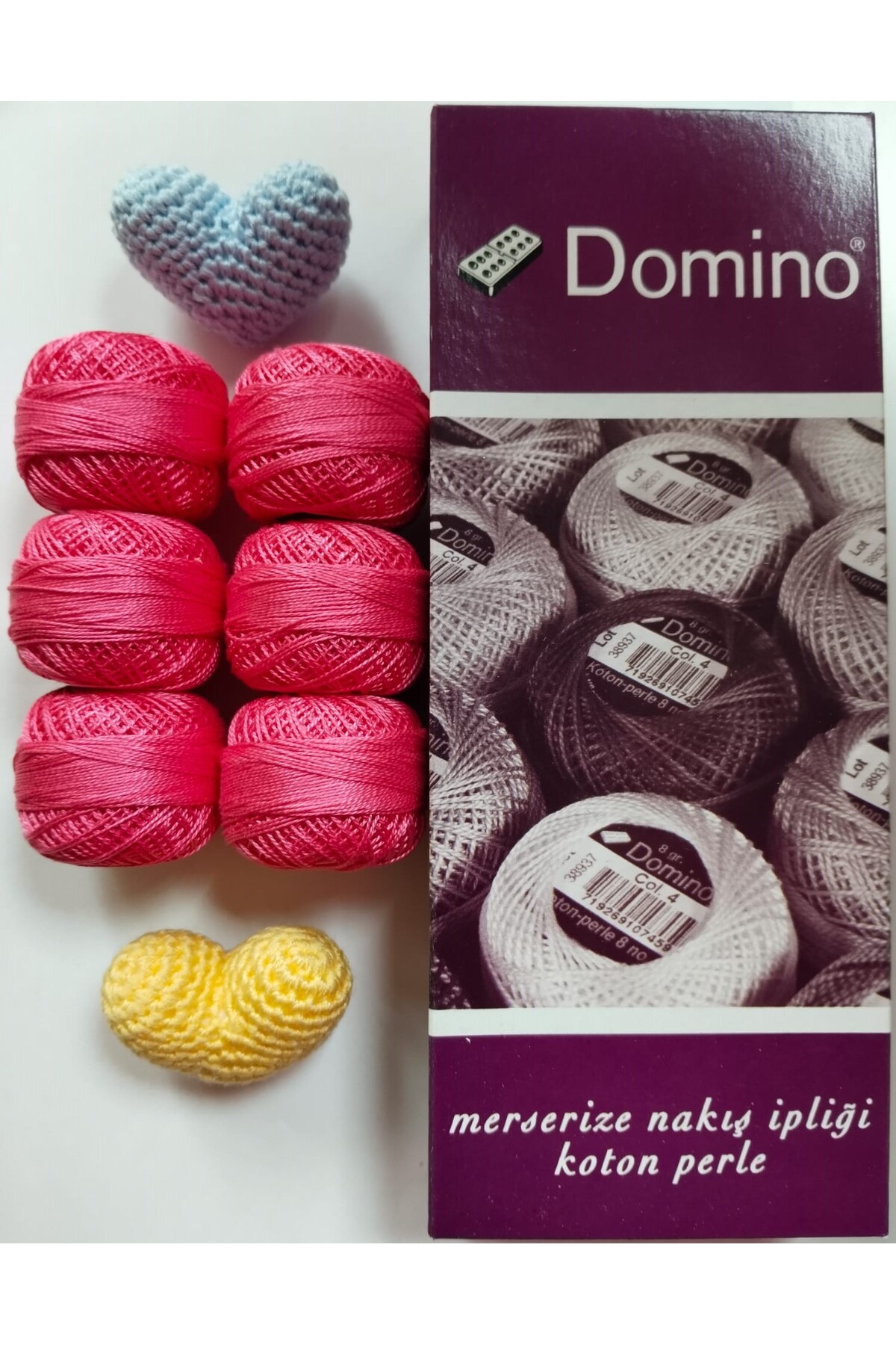 domino 8 Koton Perle Etamin Rokoko Brezilya Nakışı Ipi Altılı Set