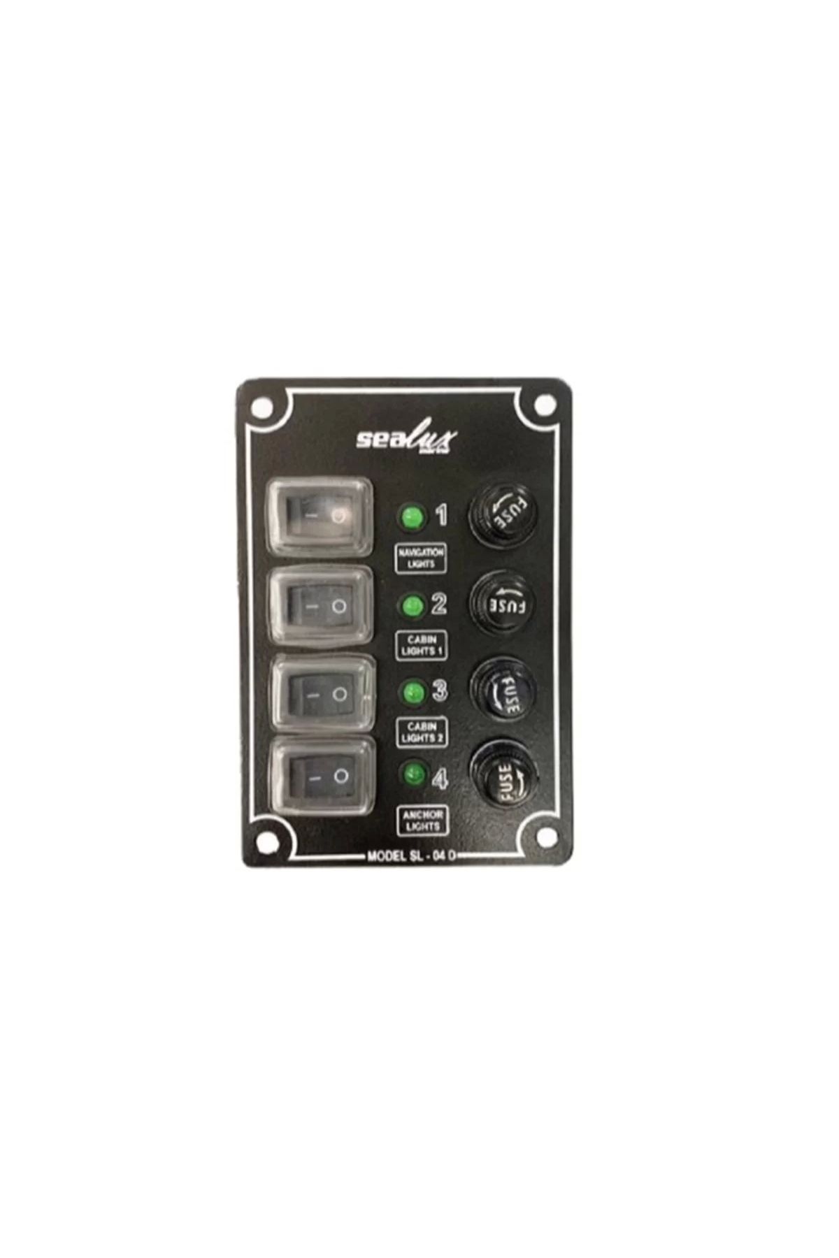 Darsenale Switch Panel 4 Anahtarlı İzoleli Dikey