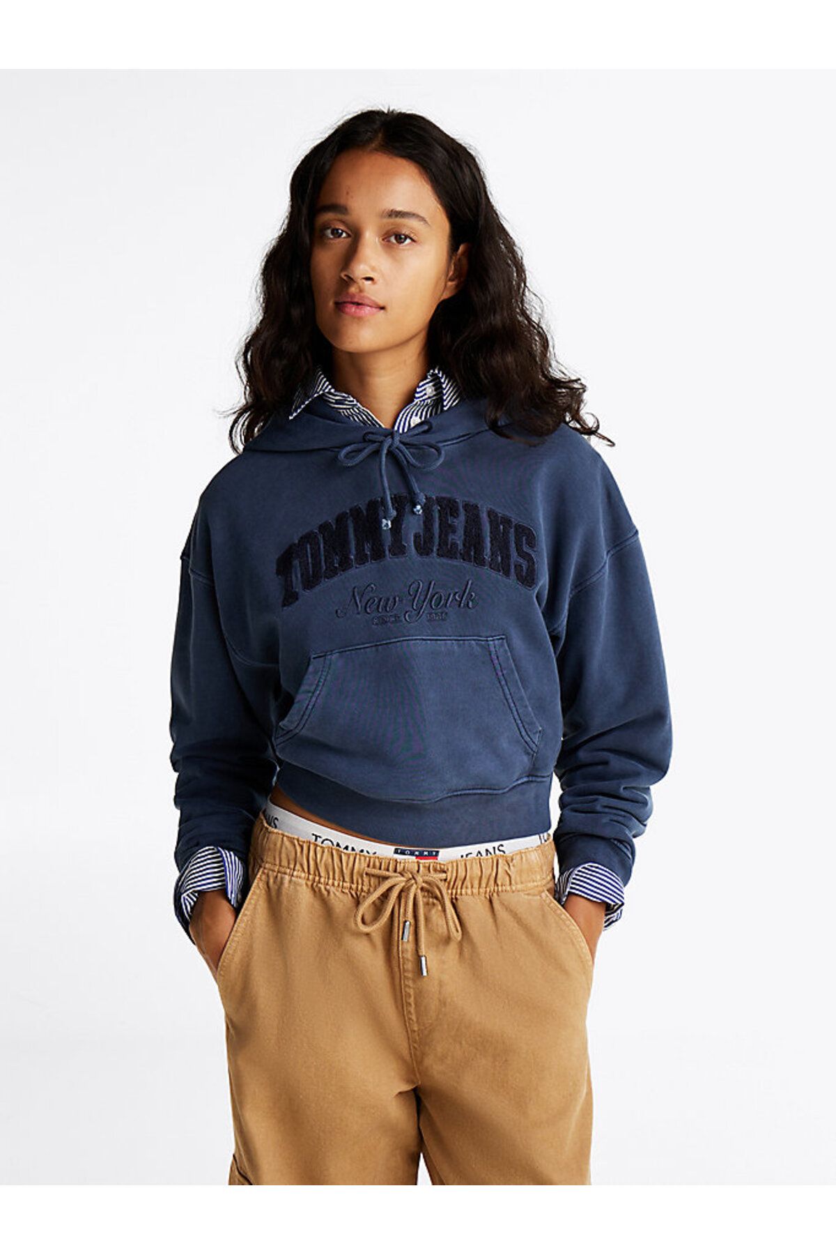 Tommy Hilfiger-TJW BOXY CRP GMD VARSITY HOODIE 1