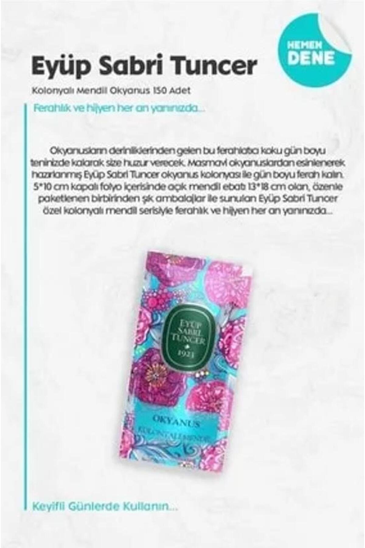 Eyüp Sabri Tuncer Okyanus ve Kiraz Çiçeği 150'li, Mandalina 50'li Mendil Seti Zeytinyağlı Losyon 280 ml ve Rosie fotoğrafı 4 (önizleme)