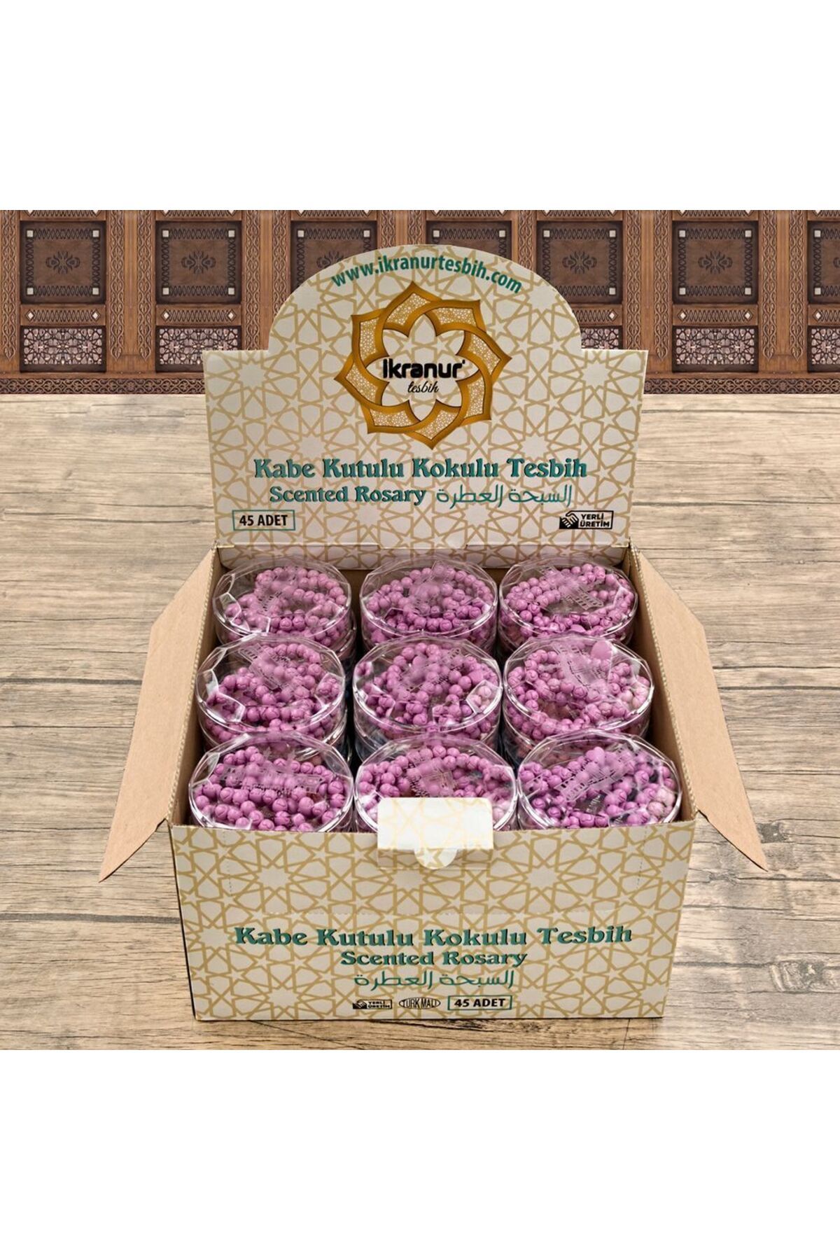 İkranur-Mărgele de rugăciune parfumate Kaaba Pachet cutie 45 buc 2