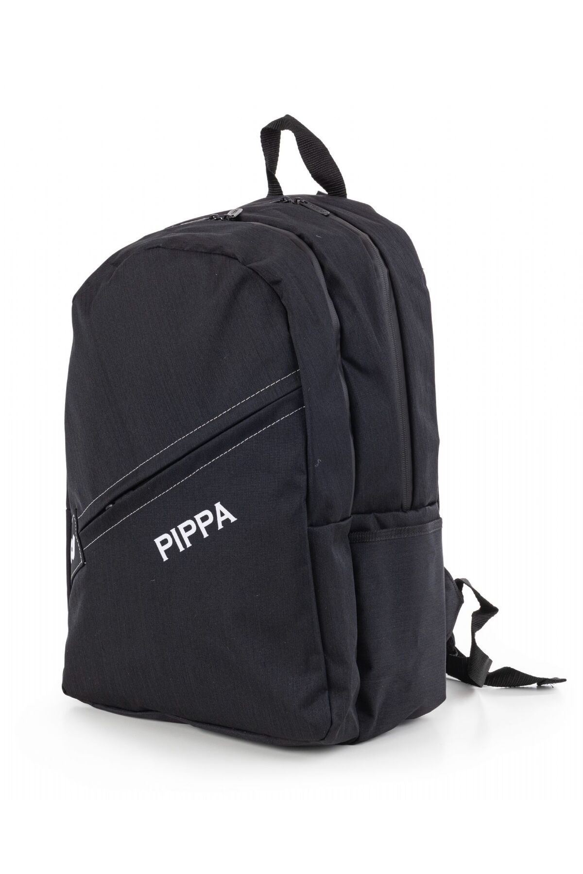 Pippa-Belek Black Three Compartment Casual and Travel Men's Backpack 2