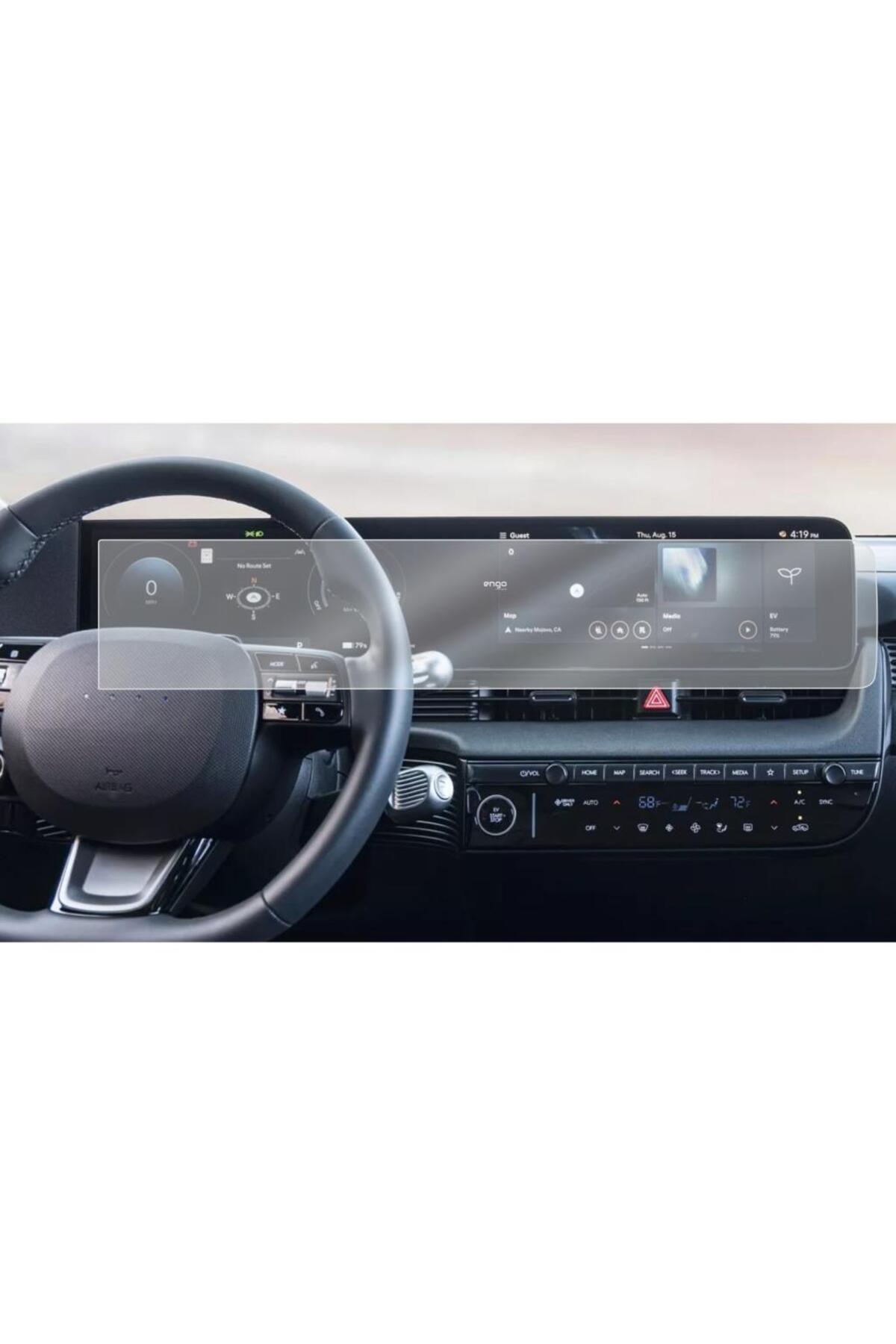 Engo Hyundai Ioniq 5 Mat Ekran Koruyucu Multimedya Dijital Kadran
