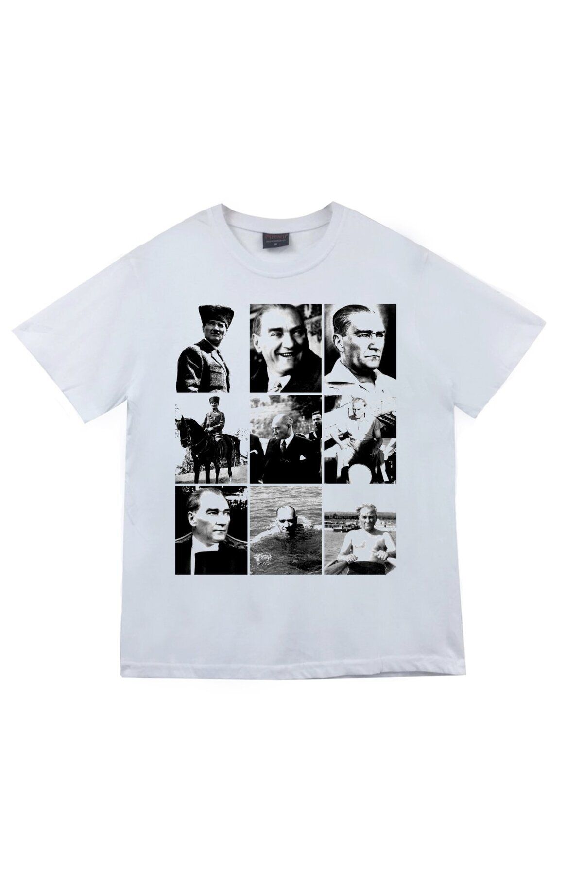 fame-stoned Tricou Alb Unisex Cu Imprimeu Gazi Mustafa Kemal Atatürk Unisex - M