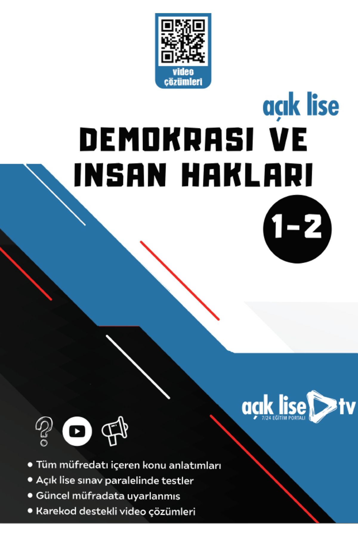Açık Lise TV Açık Lise Seçmeli Demokrasi ve İnsan Hakları 1 - 2 - Konu Soru - Güncel Müfredat