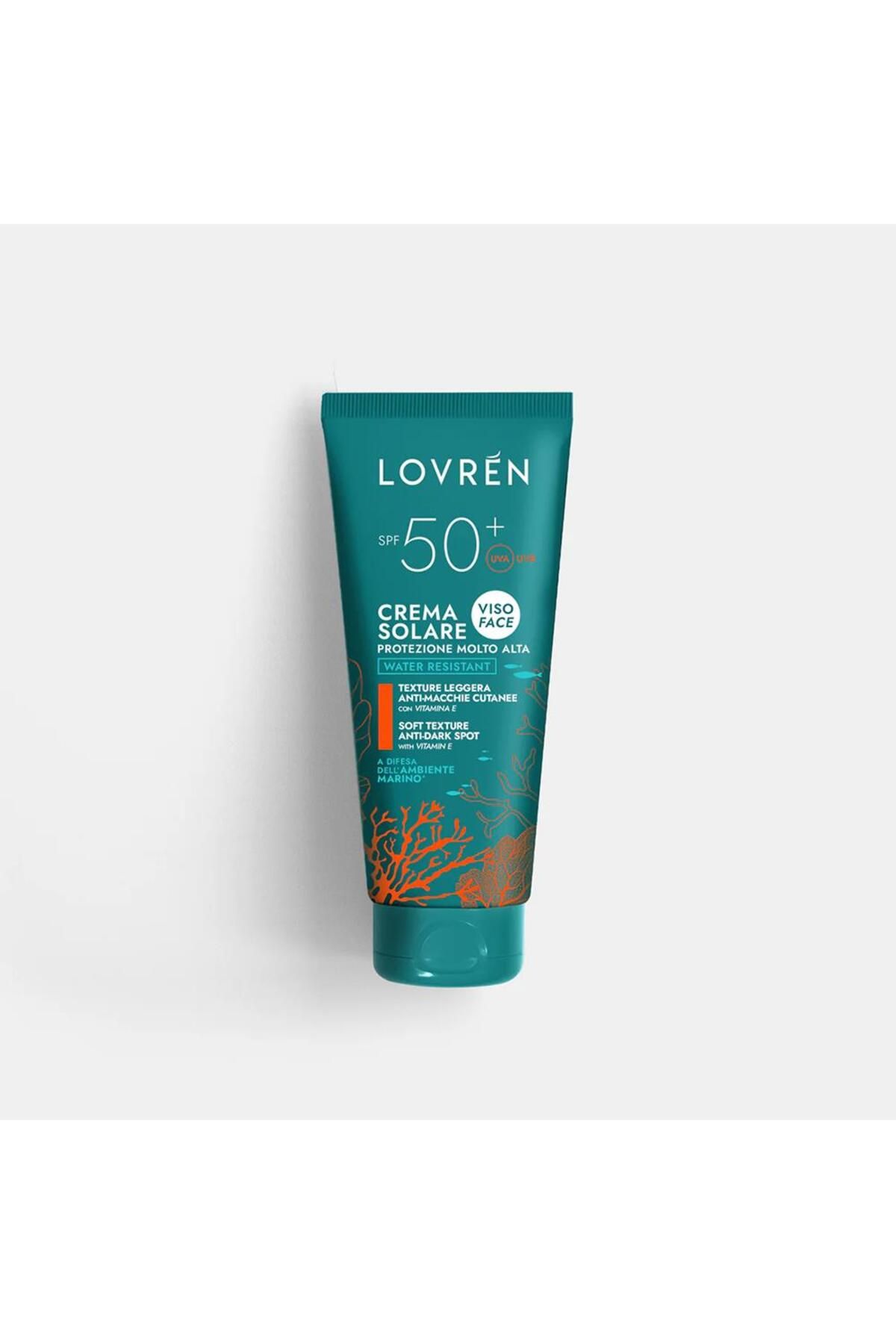 lovren Solaire Face Sunscreen SPF50+ Very High Protection Yüz için Güneş Kremi 50ML