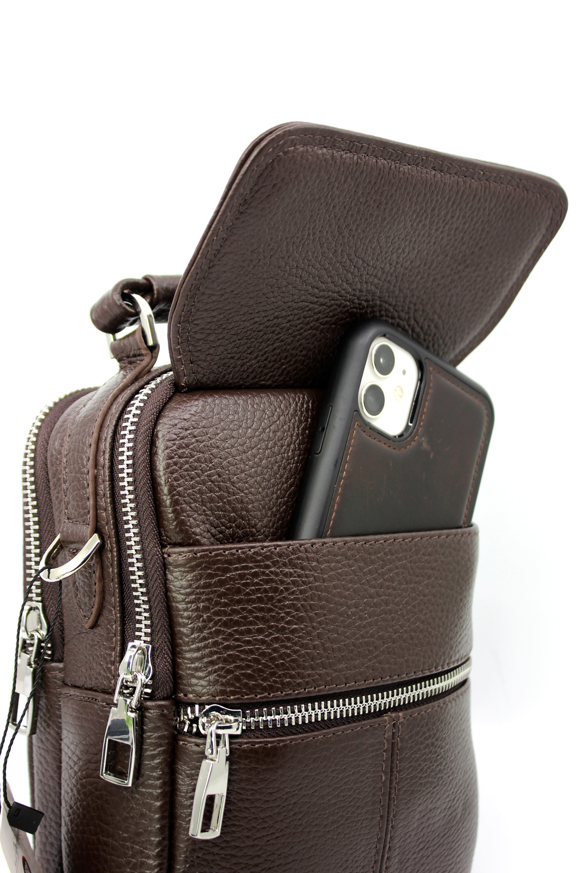 Çanta Sepetim-Genuine Leather Men's Postman Shoulder Strap Crossbody Bag 6