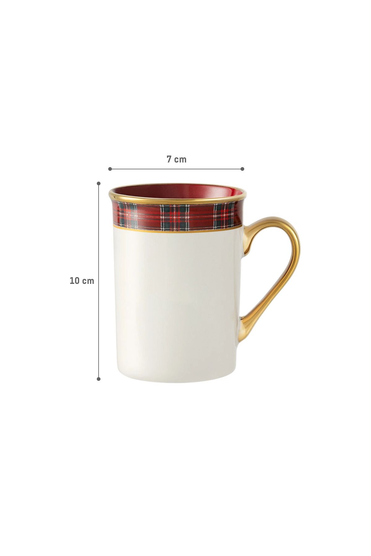 Madame Coco-Reve Terra Mug - White/Red - 280 ml 6