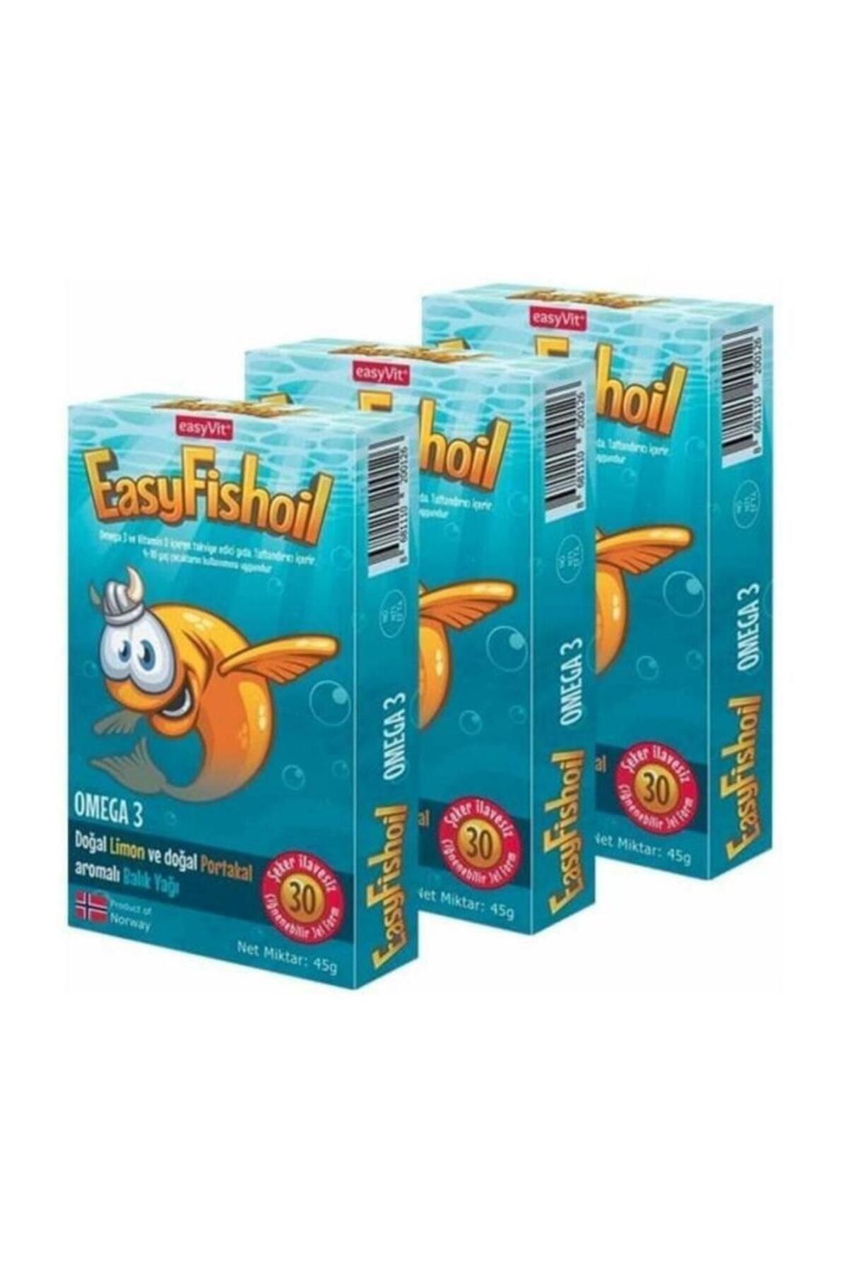 Easy Fishoil Easy Fish Oil Omega 3 Balık Yağı 30 Jel Tablet X 3 Adet