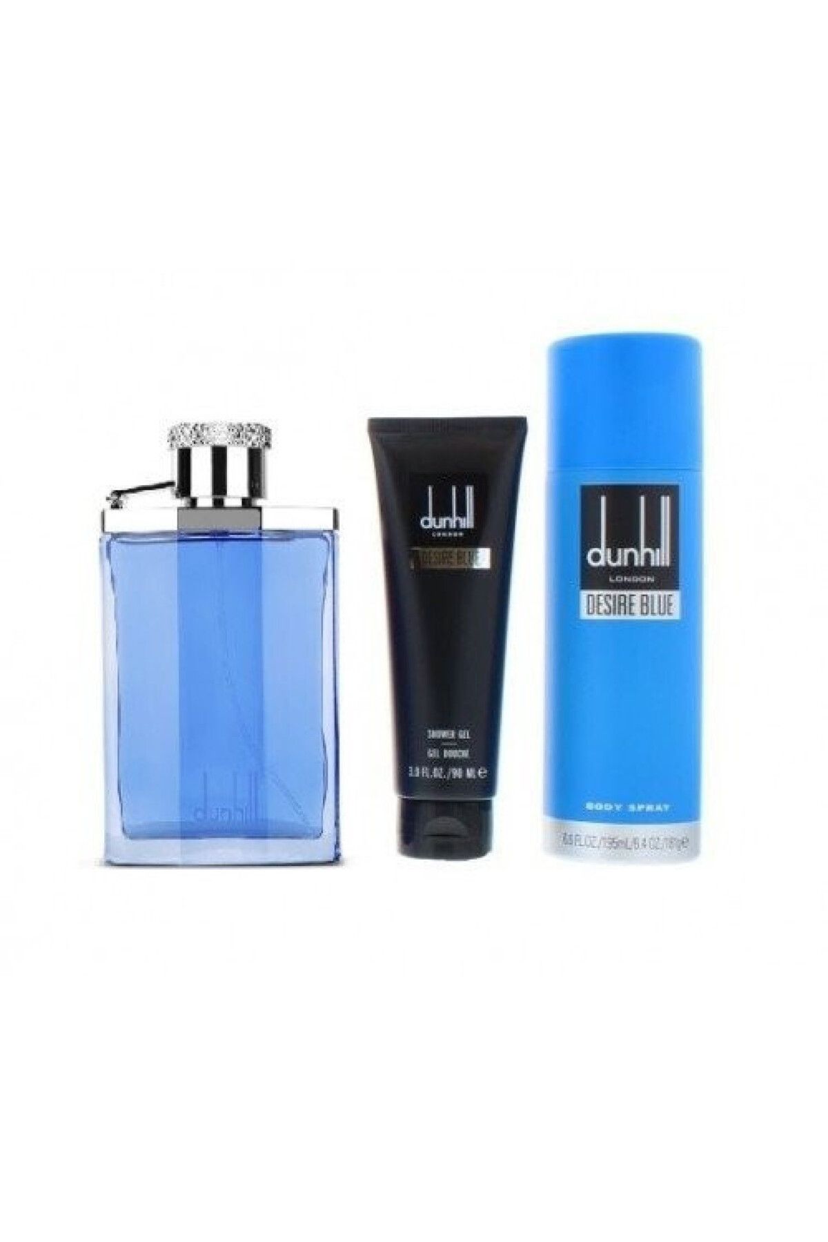 Dunhill-Dunhill Desire Blue Eau de Toilette Set (100ml Perfume + 90ml Shower Gel + 195ml Body Mist) 3