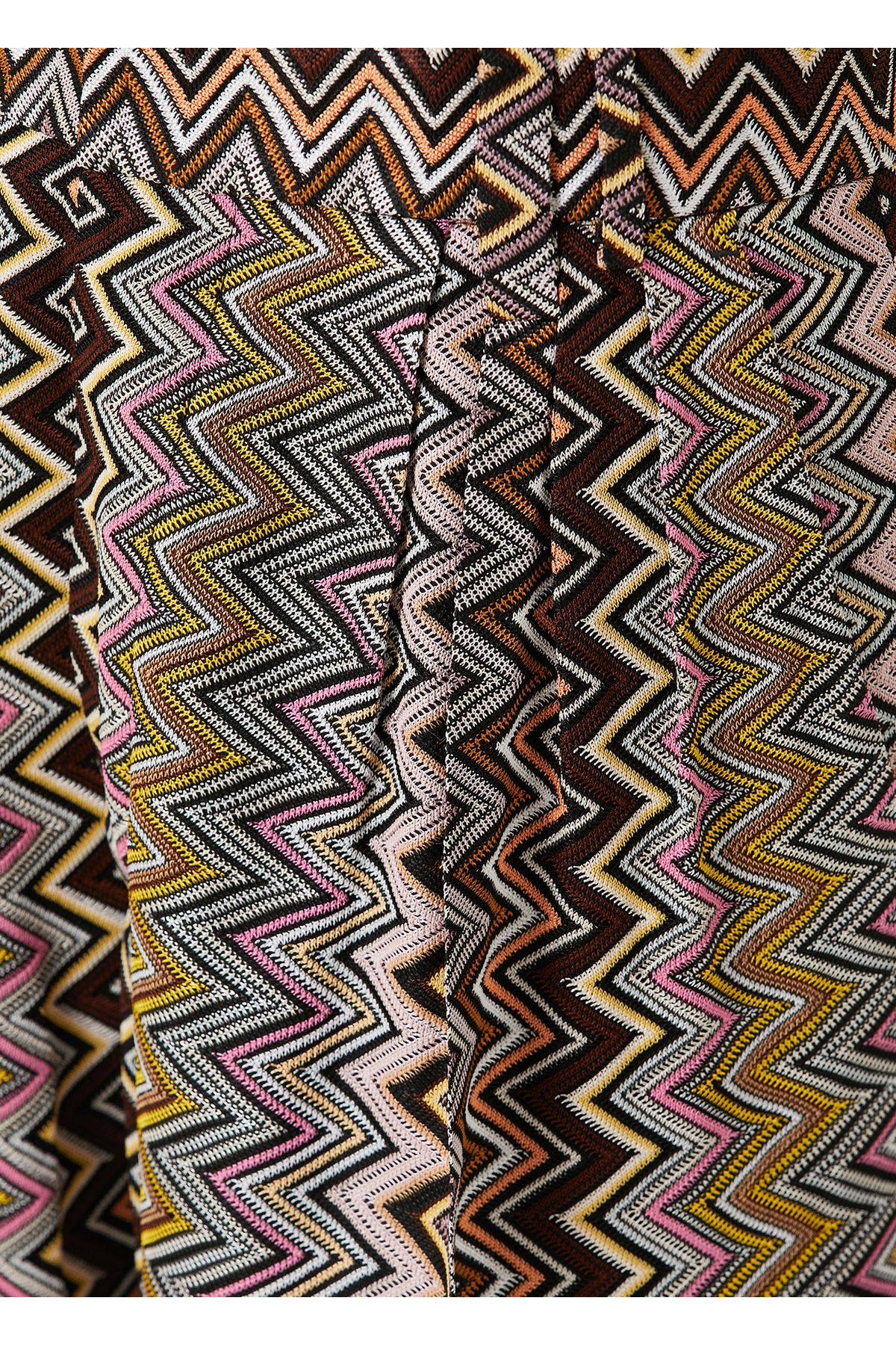 Missoni-Yellow Zigzag Patterned Pants Size: 48 4