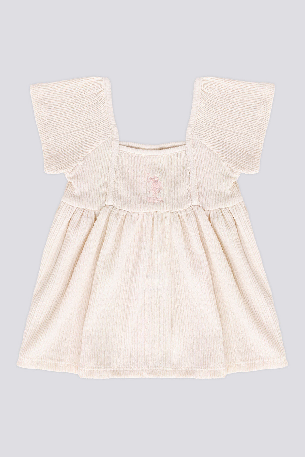 U.S. Polo Assn. U.S. Polo Assn Kız Bebek Bej Elbise