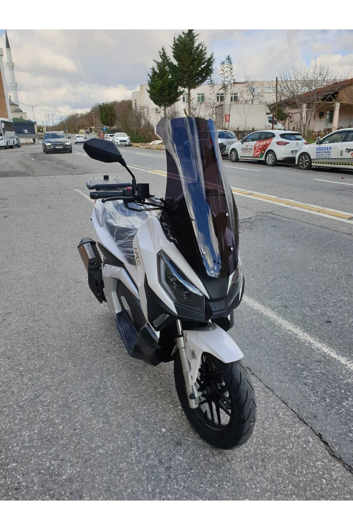 Volta Apec Apx7 Siperlik Ön Cam 2025 Model 68cm Siyah Renkli 4mm ORTA BOYLU CAM
