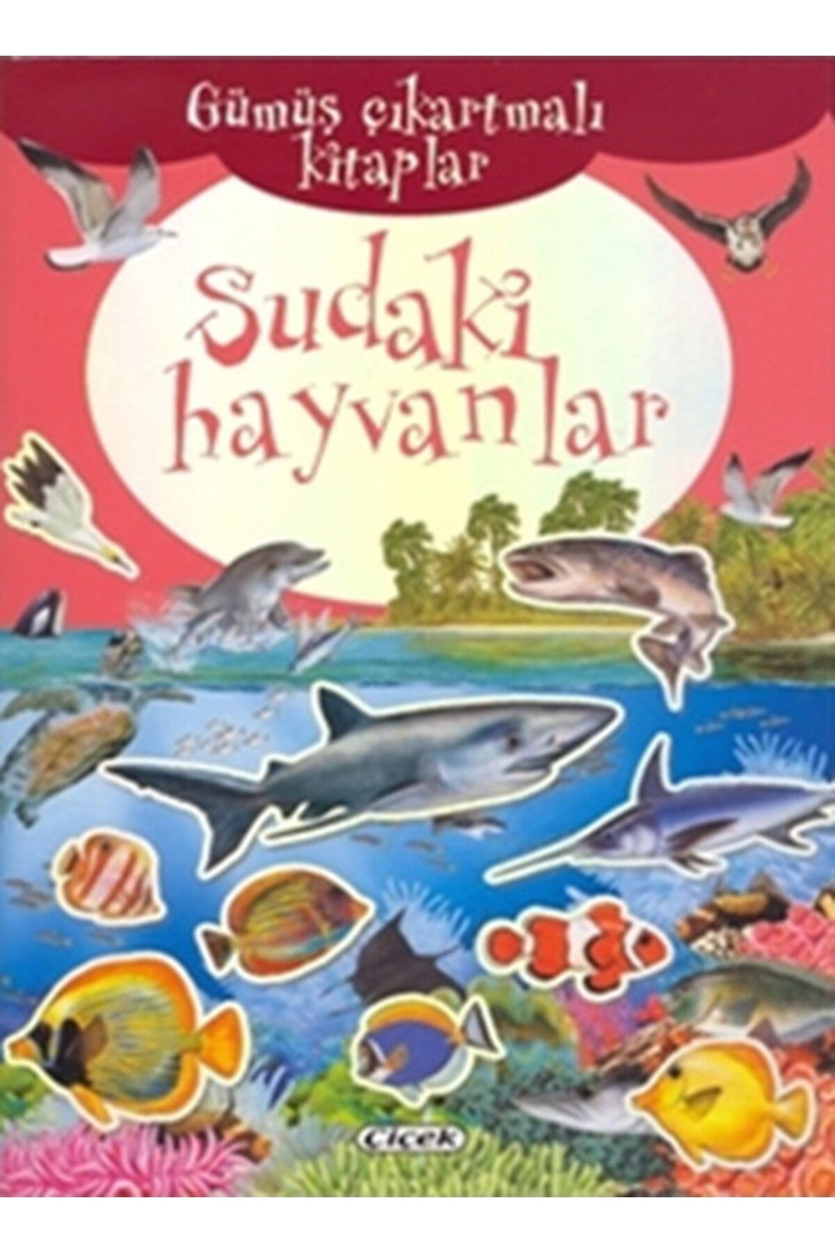 Çiçek Yayıncılık Gümüş Çıkartmalı Kitaplar-Sudaki Hayvanlar