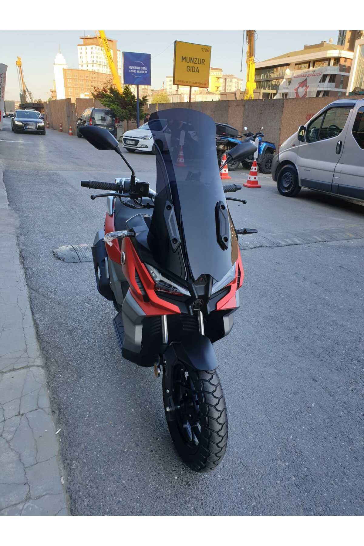 Voge SR1 ADV Siperlik Ön Cam 2023-2025 Model 71cm Siyah Renkli 4mm