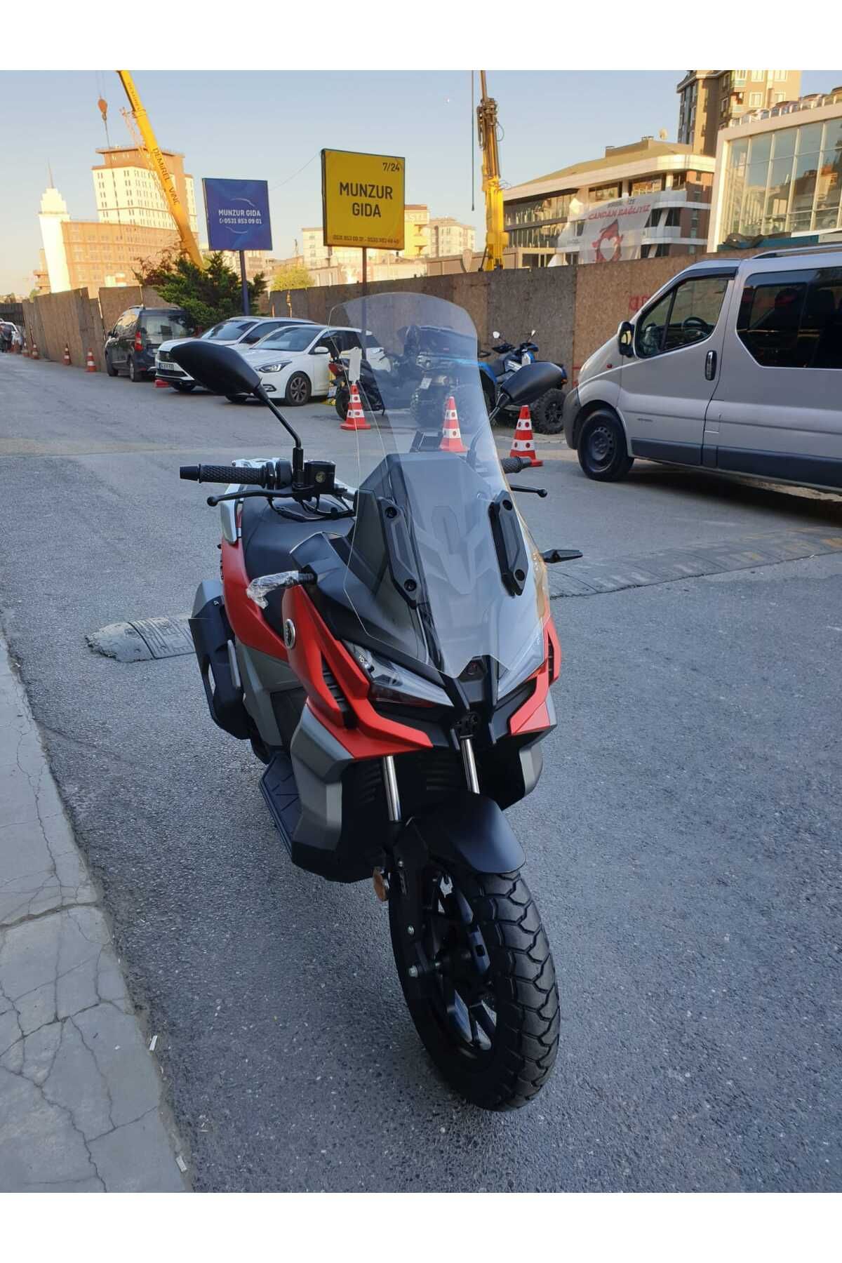 Voge SR1 ADV Siperlik Ön Cam 2023-2025 Model 71cm Şeffaf Renkli 4mm