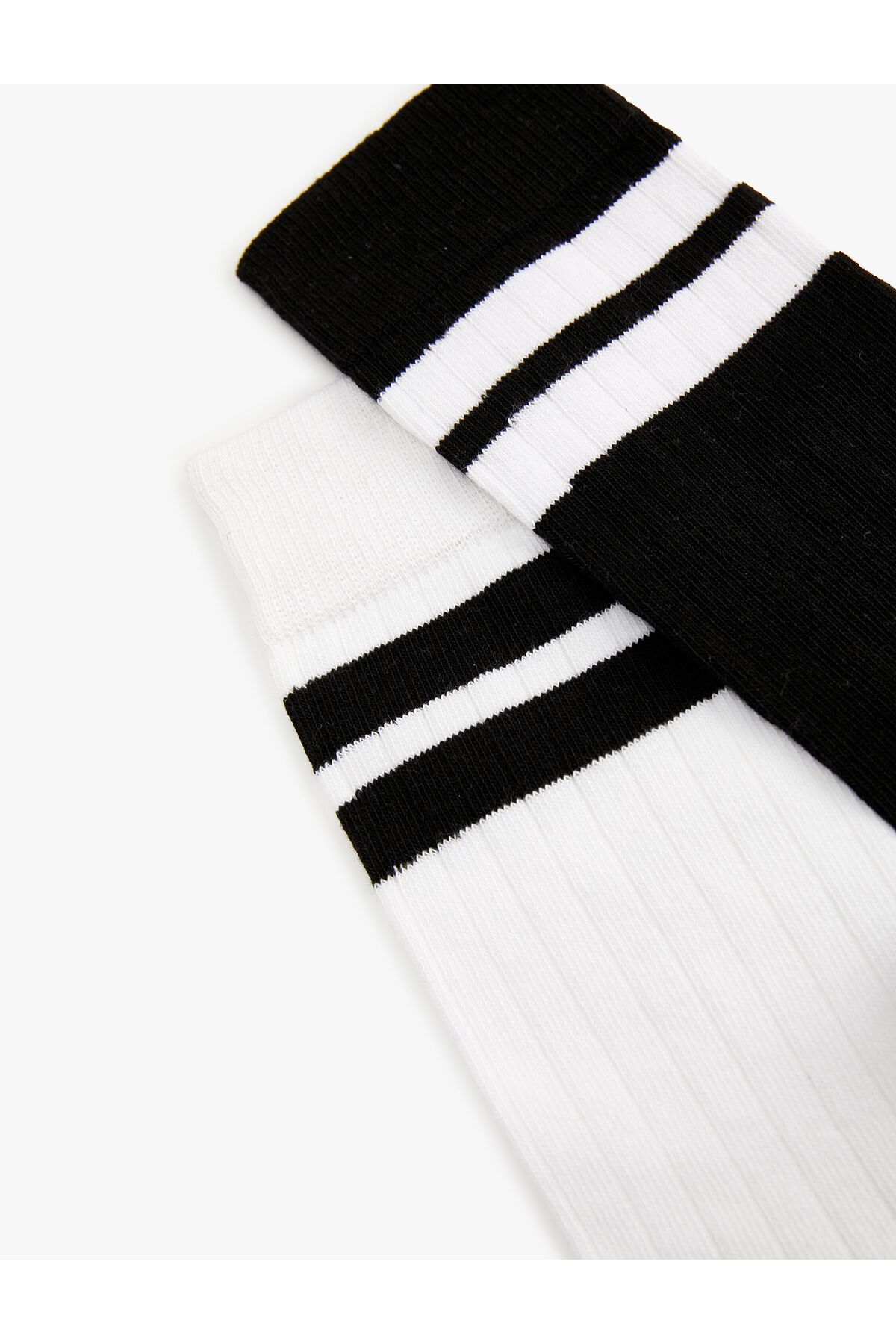 Koton-Set of 2 Socks with Multicolored Stripe Pattern 3