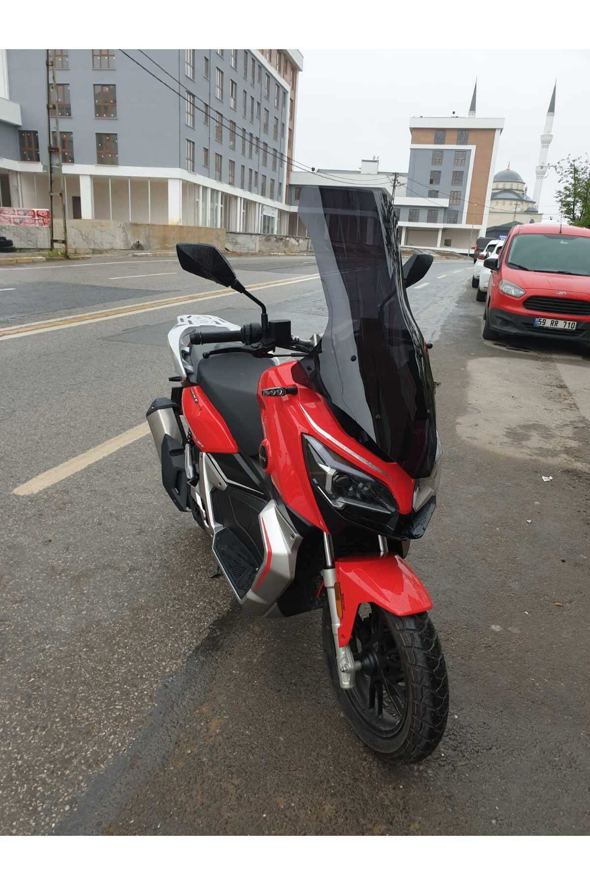 RKS Reale 125 Siperlik Ön Cam 2023-2025 Model 78cm Siyah Renkli 4mm UZUN CAM