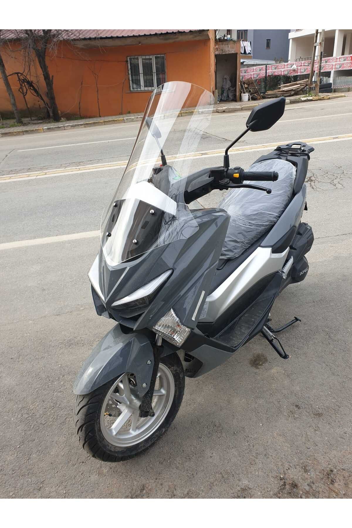 Volta Apec Apx5 Siperlik Ön Cam 2023-2025 Model 57cm Şeffaf Renkli 4mm KISA SPOR CAM