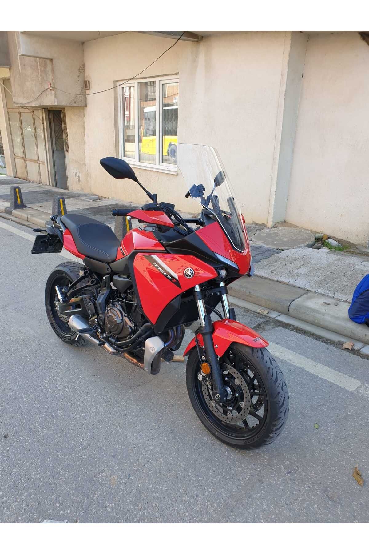 Yamaha Tracer 700 Siperlik Ön Cam 2021-2025 Model 59cm Şeffaf Renkli 4mm Uzun