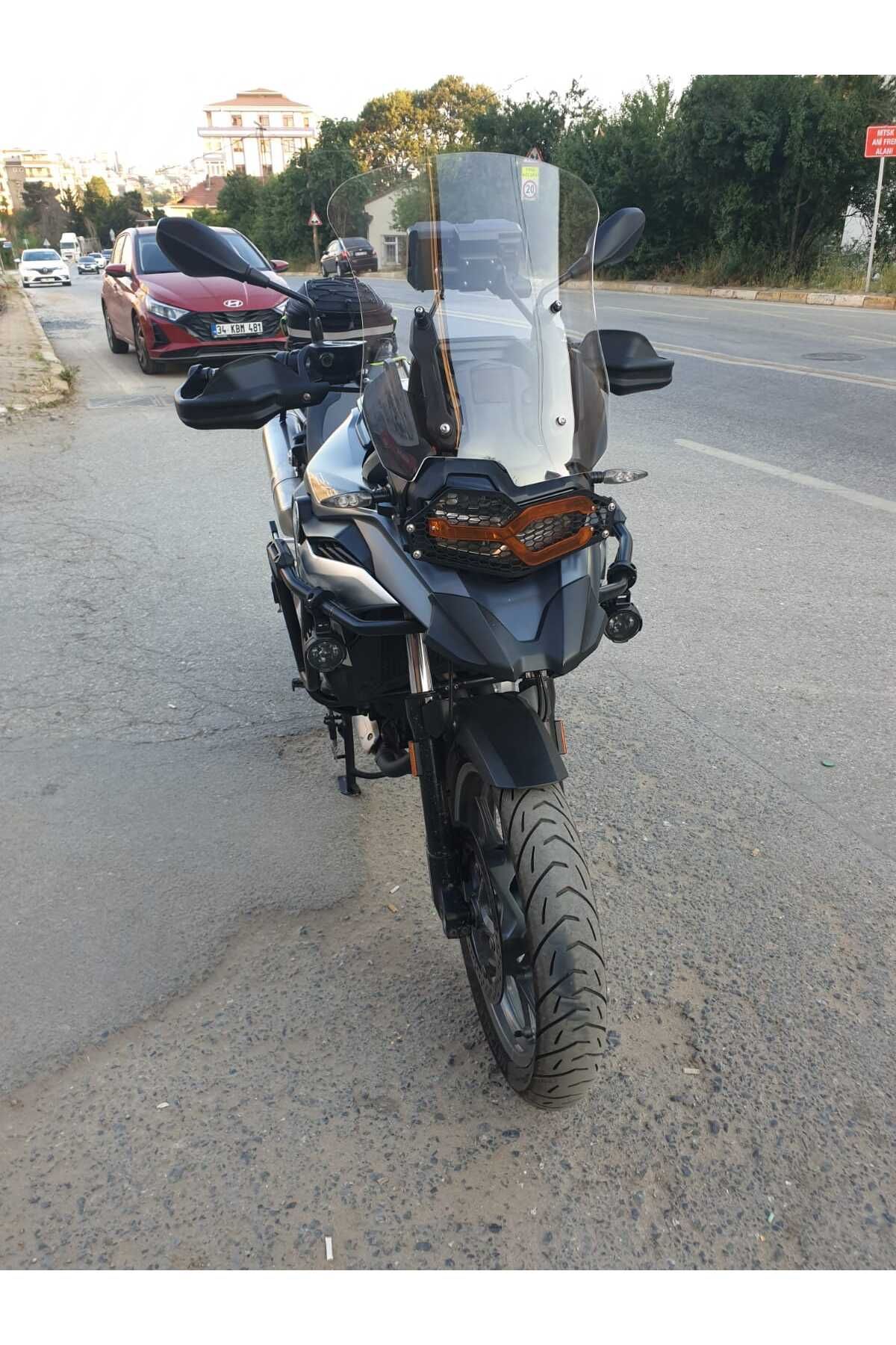 Bmw F750 Siperlik Ön Cam 2018-2023 Model 48cm Şeffaf Renkli 4mm