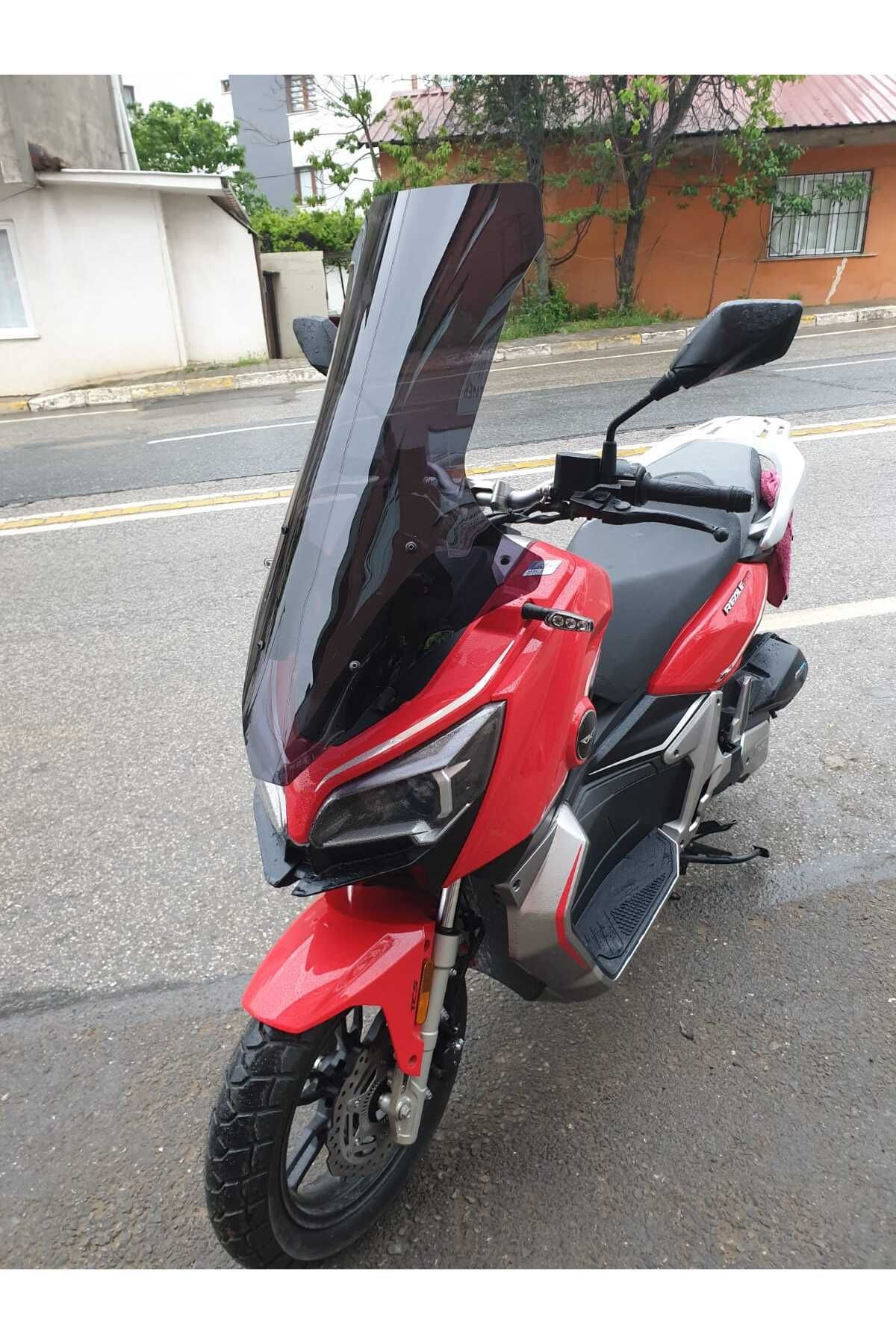 RKS Reale 125 Siperlik Ön Cam 2023-2025 Model 78cm Siyah Renkli 4mm UZUN CAM