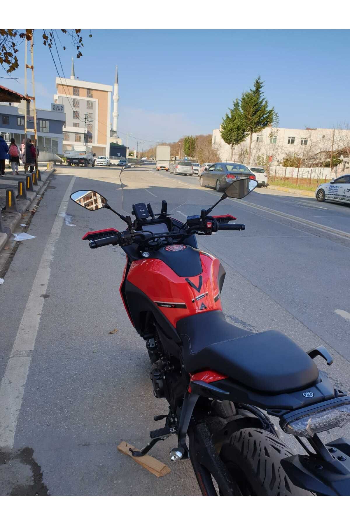 Yamaha Tracer 700 Siperlik Ön Cam 2021-2025 Model 59cm Şeffaf Renkli 4mm Uzun