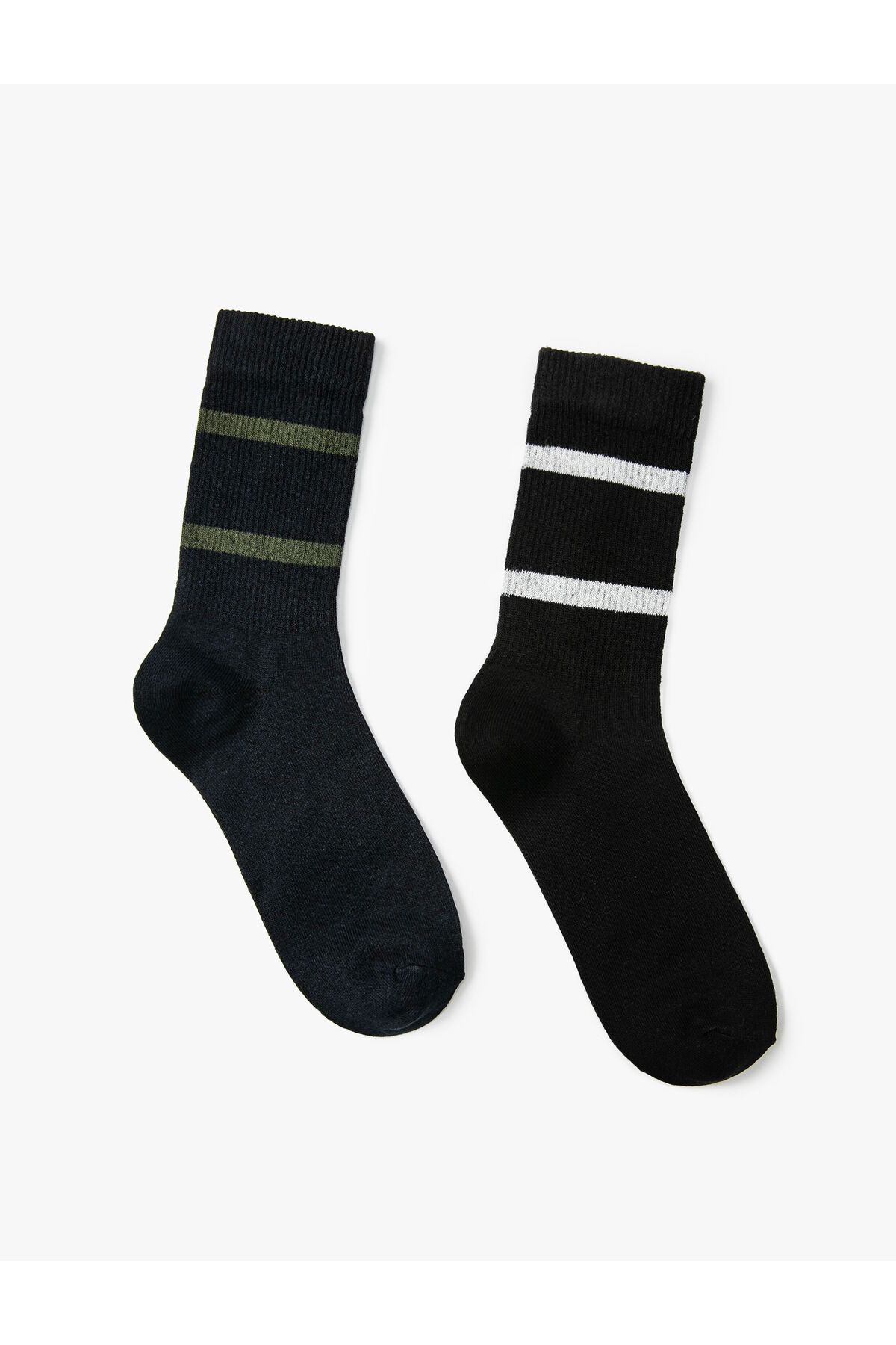 Koton-Set of 2 Socks with Stripe Pattern 2