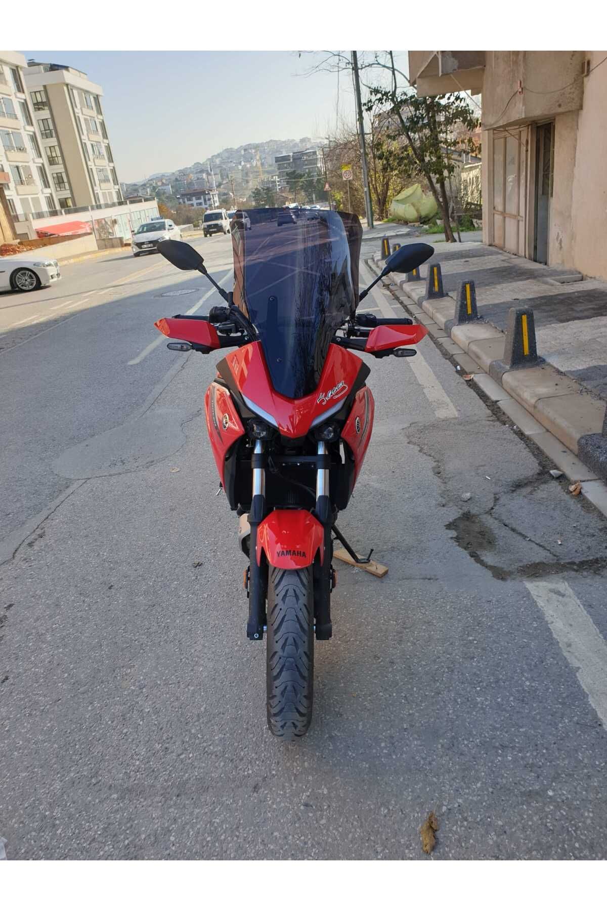 Yamaha Tracer 700 Siperlik Ön Cam 2021-2025 Model 59cm Siyah Renkli 4mm