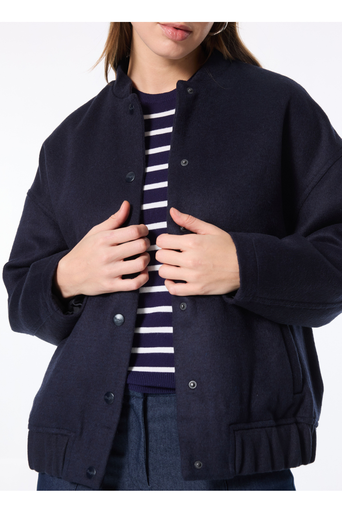 WRANGLER Lacivert Kadın Mont W242555410 Navy Dış Giyim görsel 4