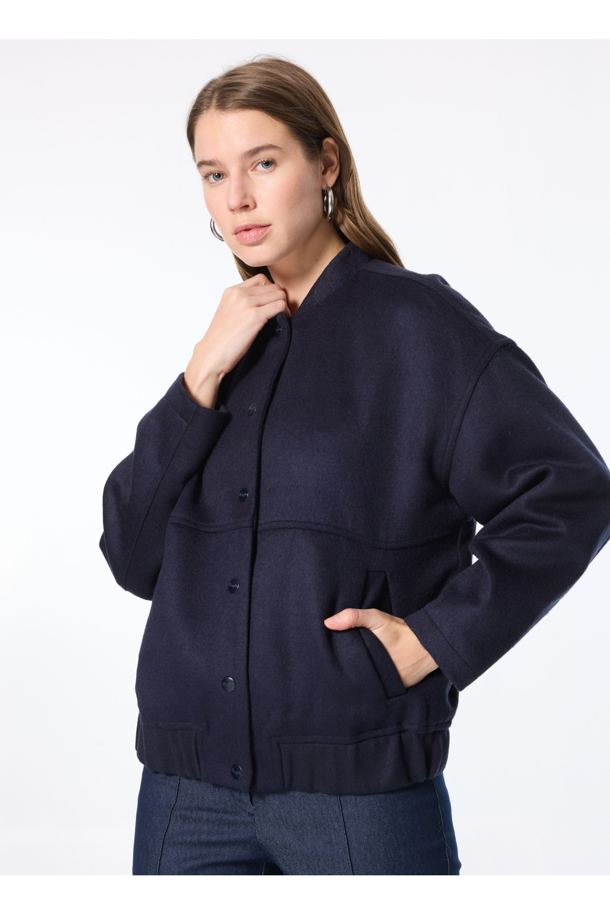 WRANGLER Lacivert Kadın Mont W242555410 Navy Dış Giyim görsel 3