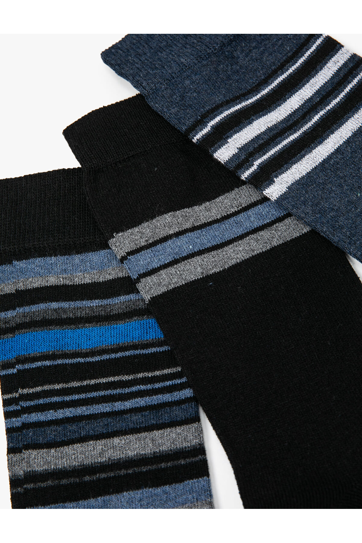 Koton Çizgili 3'lü Soket Çorap Seti Çok Renkli fotoğrafı 3 (önizleme)