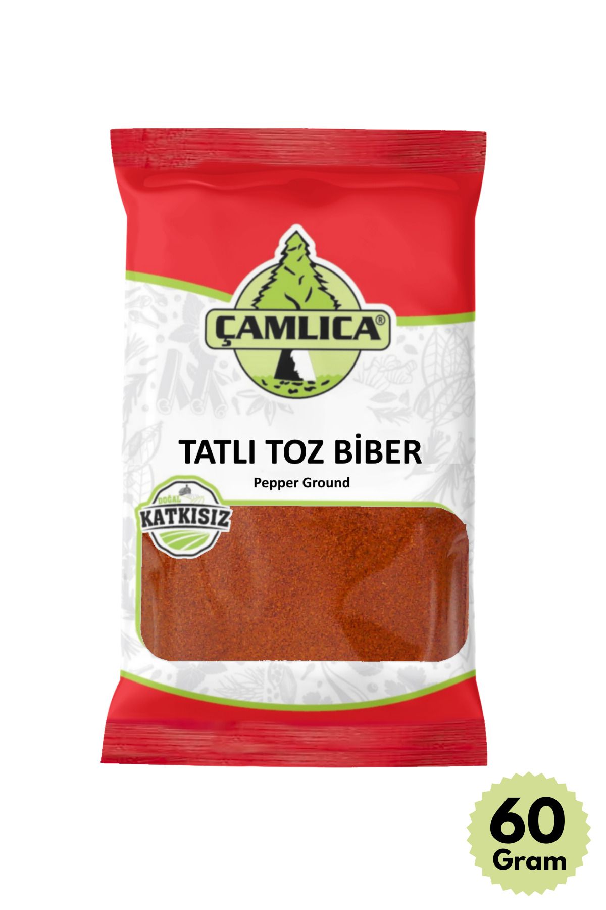 Çamlıca Baharat Tatlı Kırmızı Toz Biber 60 Gr.