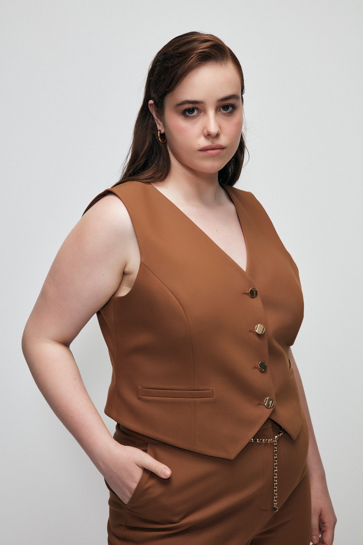 Love My Body-Flannel Pocket Vest 5