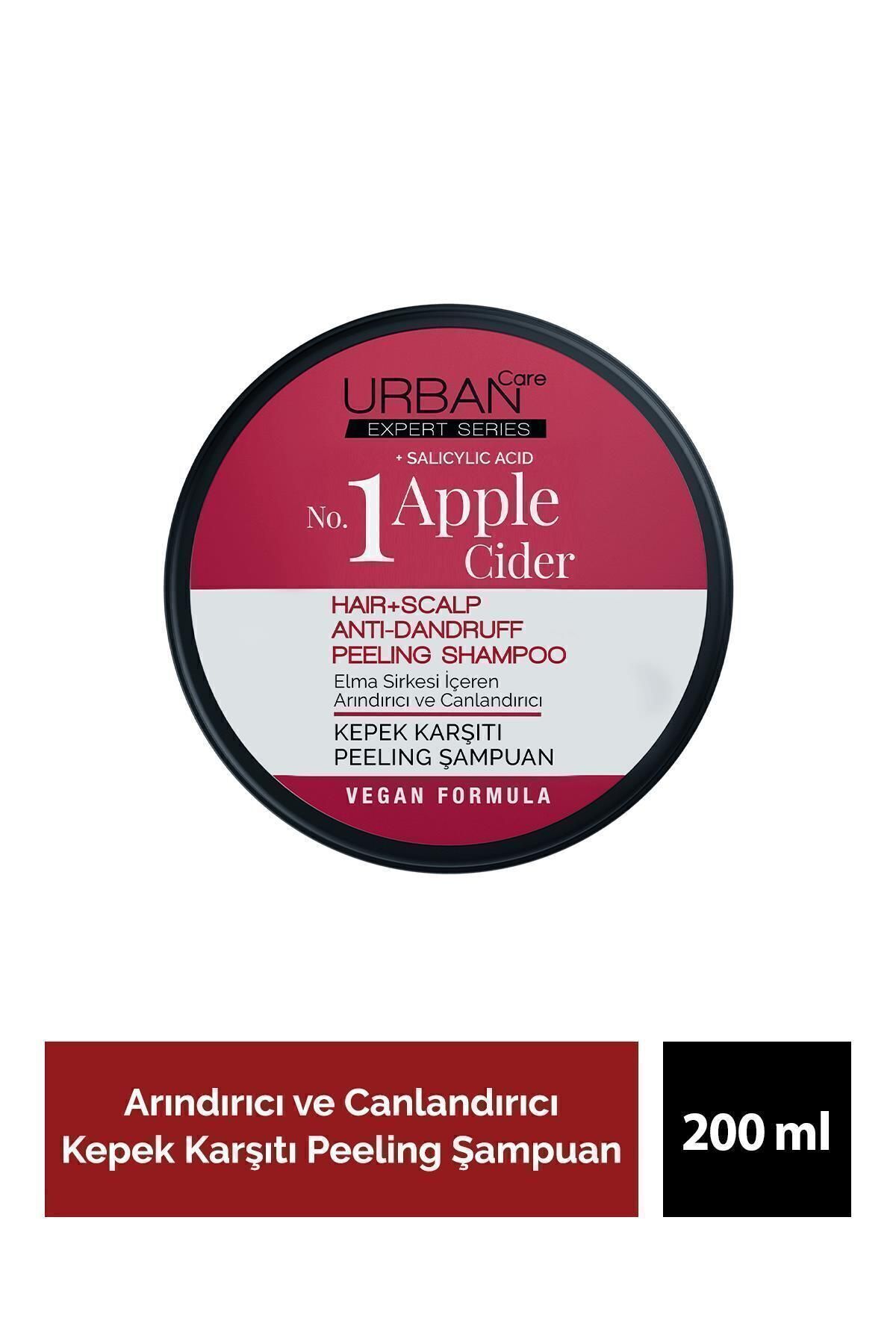 Urban No.1 Expert Apple Cider Kepek Karşıtı Peeling Şampuan-200 g-vegan