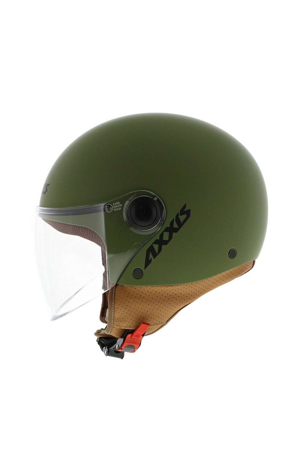 MOTO FLAT RING 24K ACCENT ＃16 Axxis Square S Solid A16 Matt Green Half Motorcycle Helmet- Trendyol