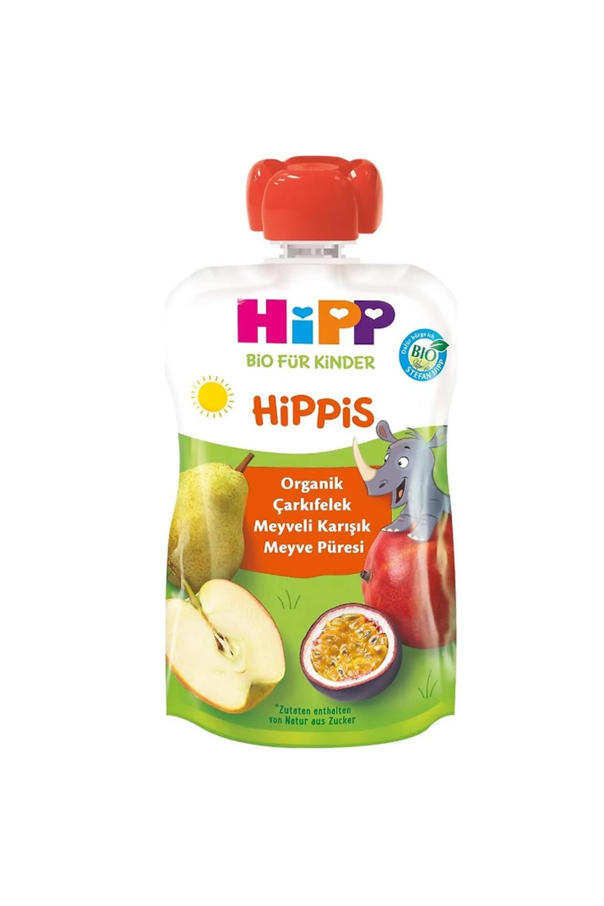 Hipp Organik Çarkıfelek Meyveli Karışık Meyve Püresi 100 gr