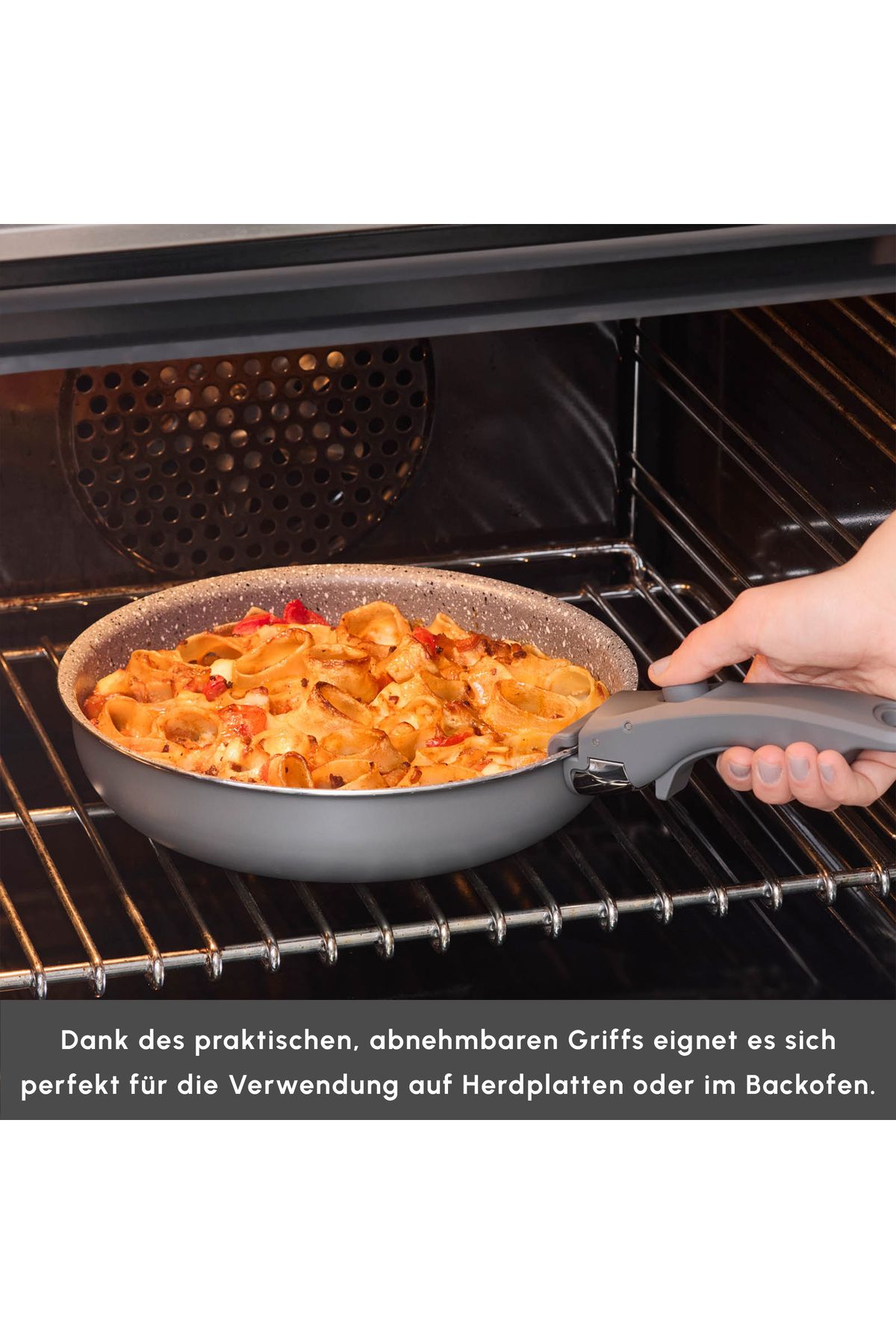 Karaca-Comfort 6-teiliges Kochgeschirr-Set mit abnehmbaren Griffen 6