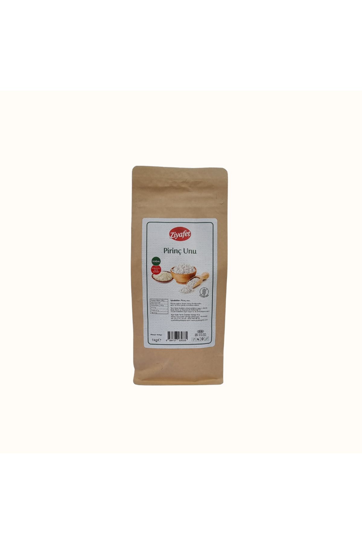 ZİYAFET Ziyafet Glutensiz Pirinç Unu – 1 KG