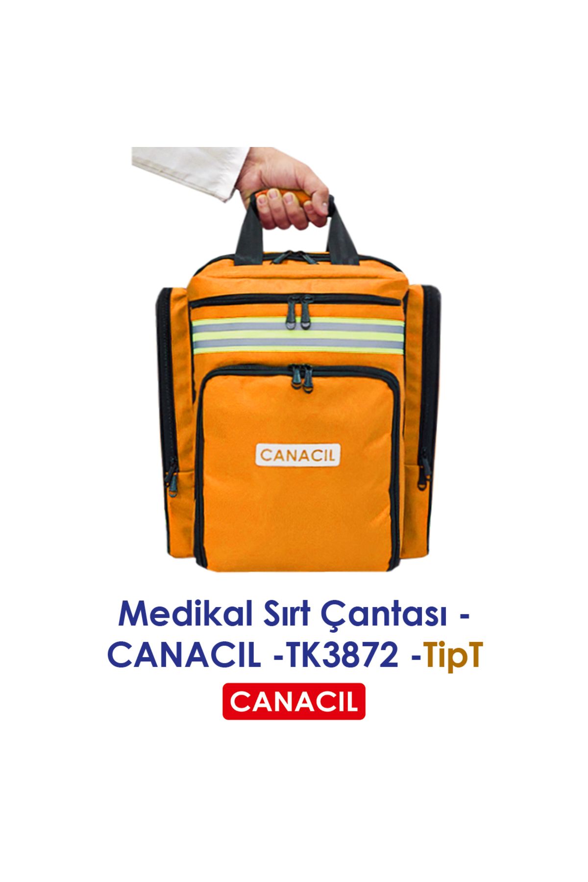 CANACIL TipT Medikal Sırt Çantası - CANACIL -TK3872 - Turuncu