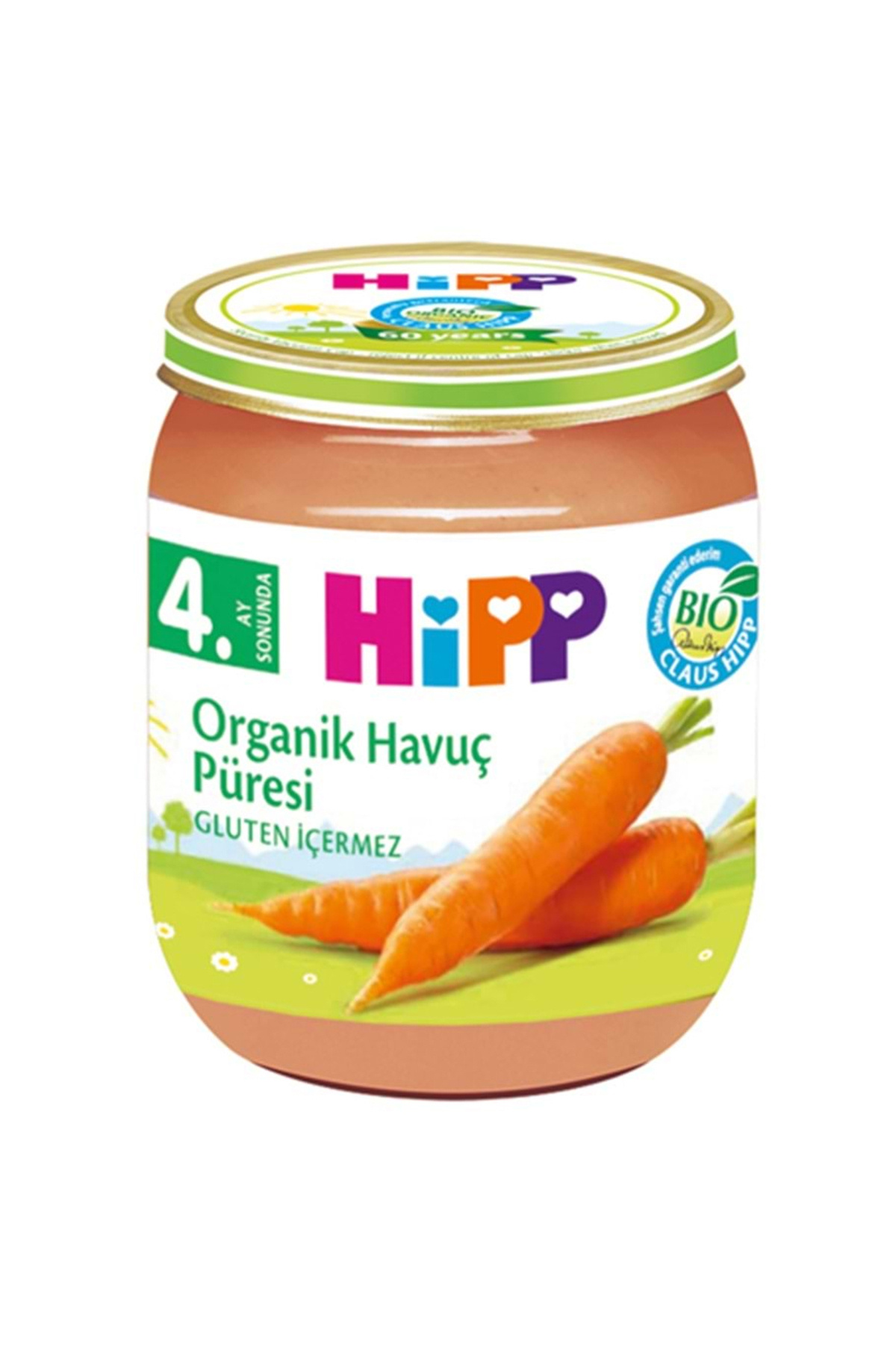Hipp Kavanoz Maması Organik Havuç Püresi 125 gr